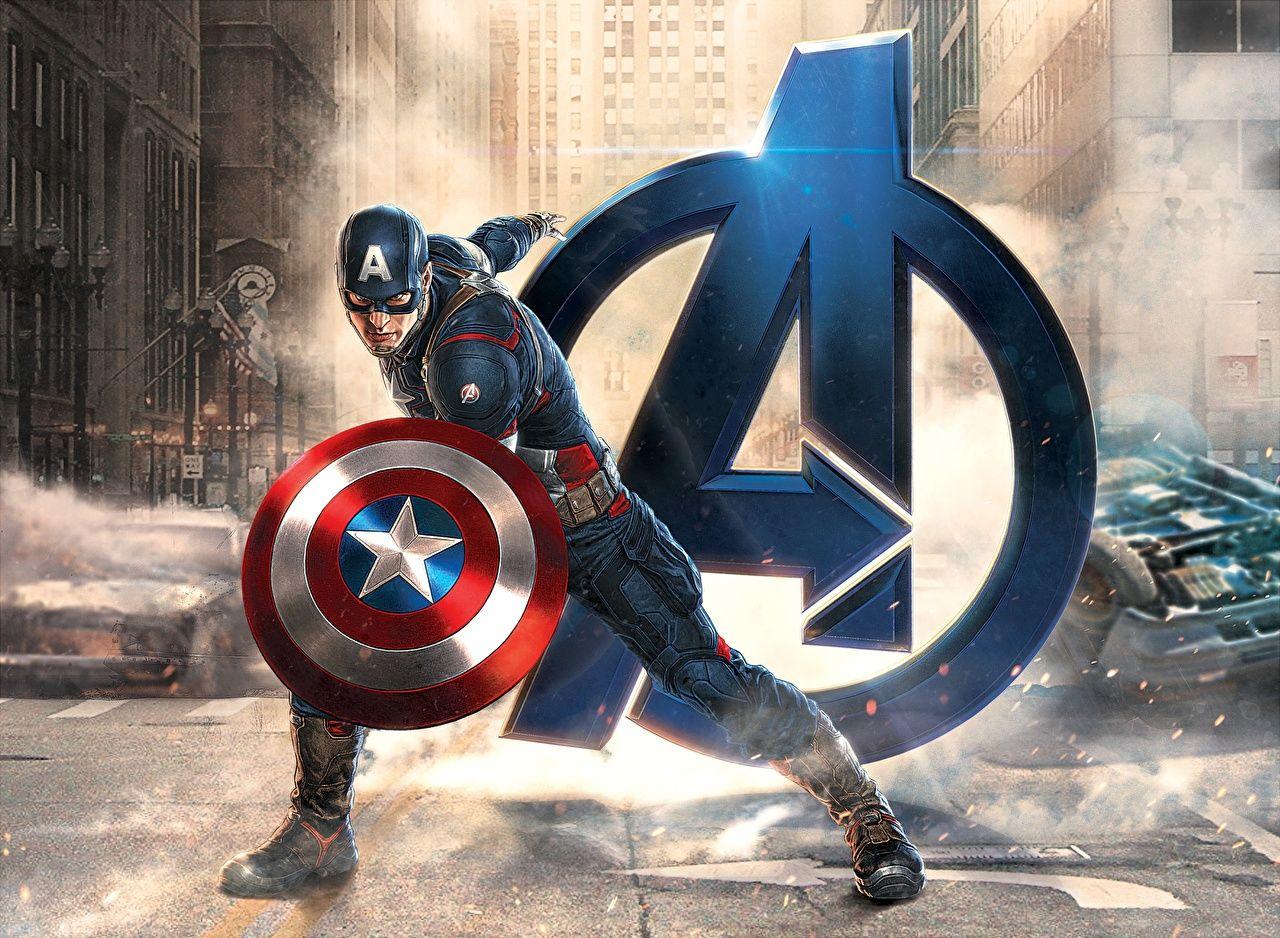 Wallpaper Avengers: Age of Ultron Shield Captain America hero Logo