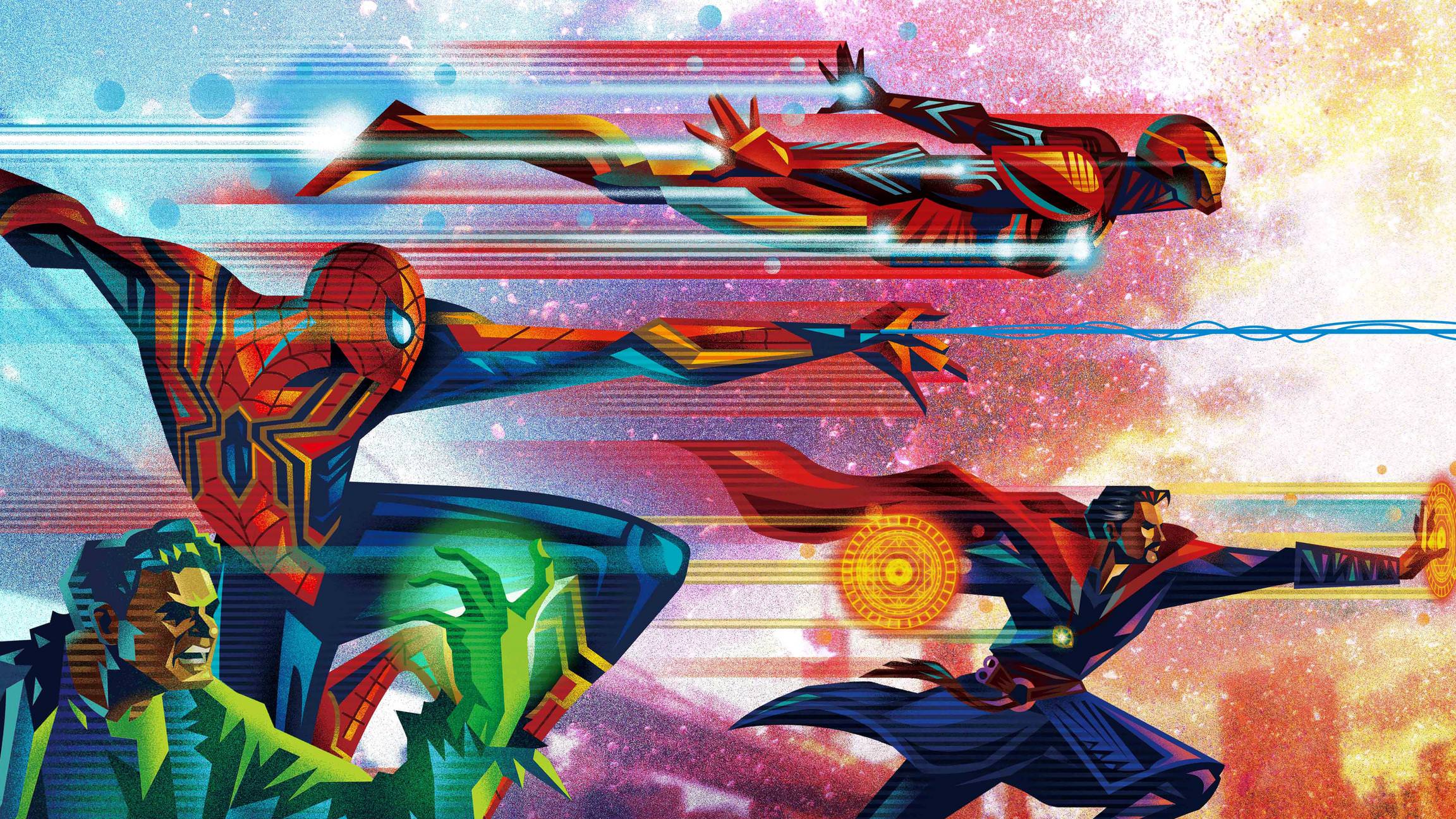 Avengers: Infinity War Hulk Spider Man Doctor Strange Iron Man 8K
