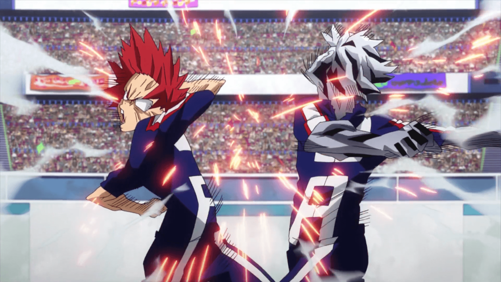 Eijiro Kirishima vs. Tetsutetsu Tetsutetsu. Boku no Hero Academia