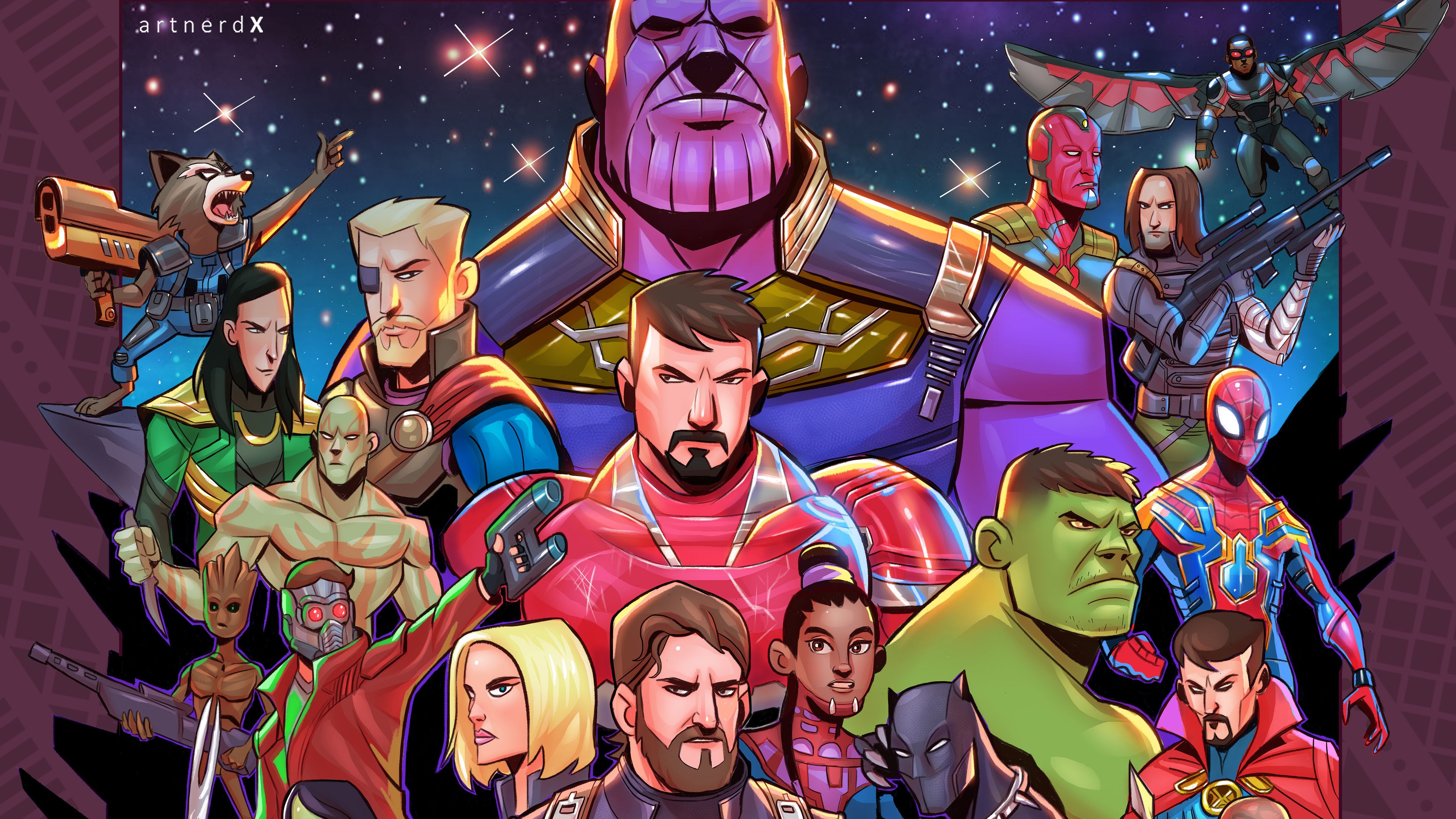 Wallpaper 4k Avengers Infinity War Superheroes Artwork 2018 Movies