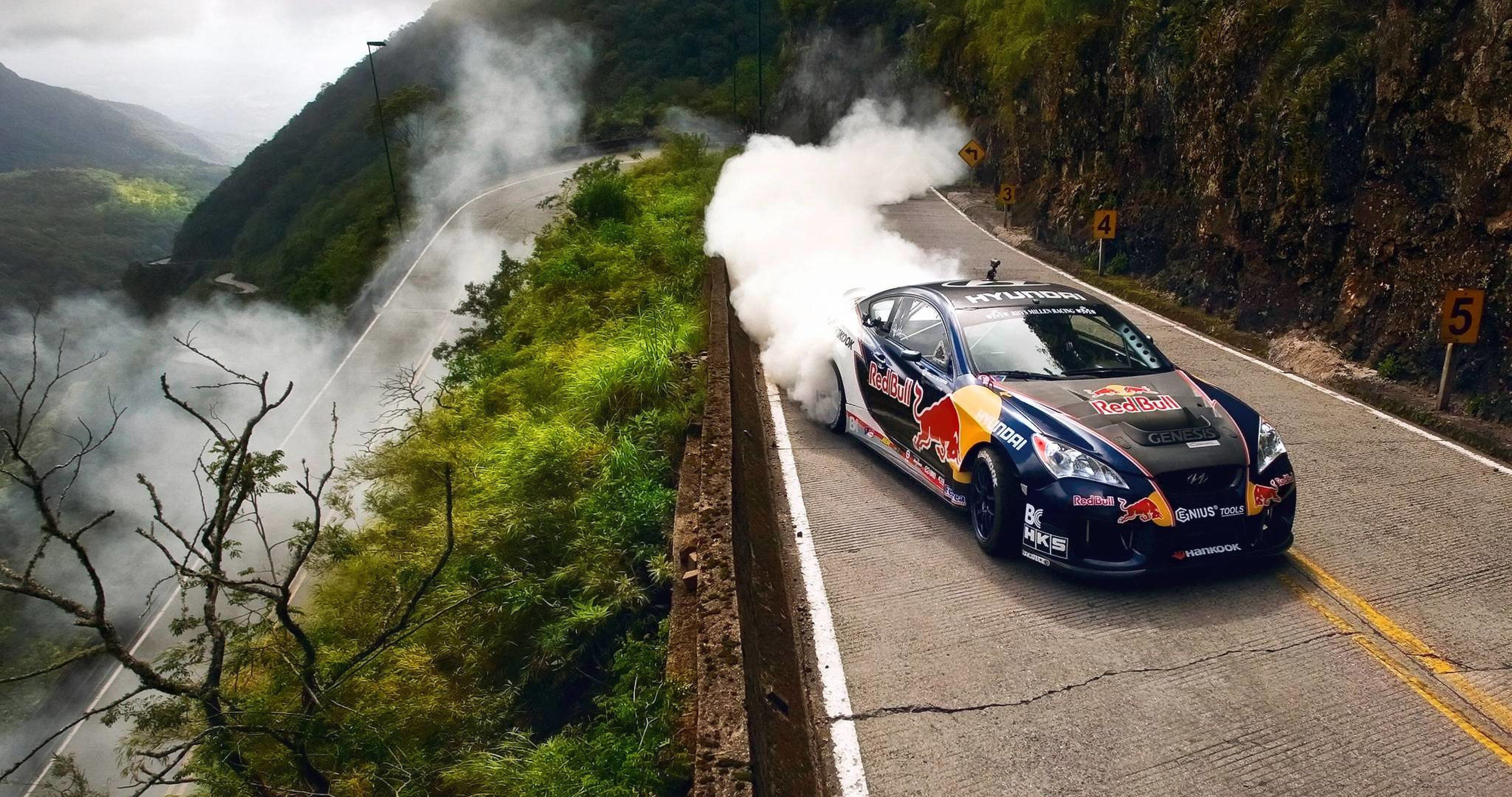 red bull drifting extreme 4k ultra HD wallpaper. ololoshenka