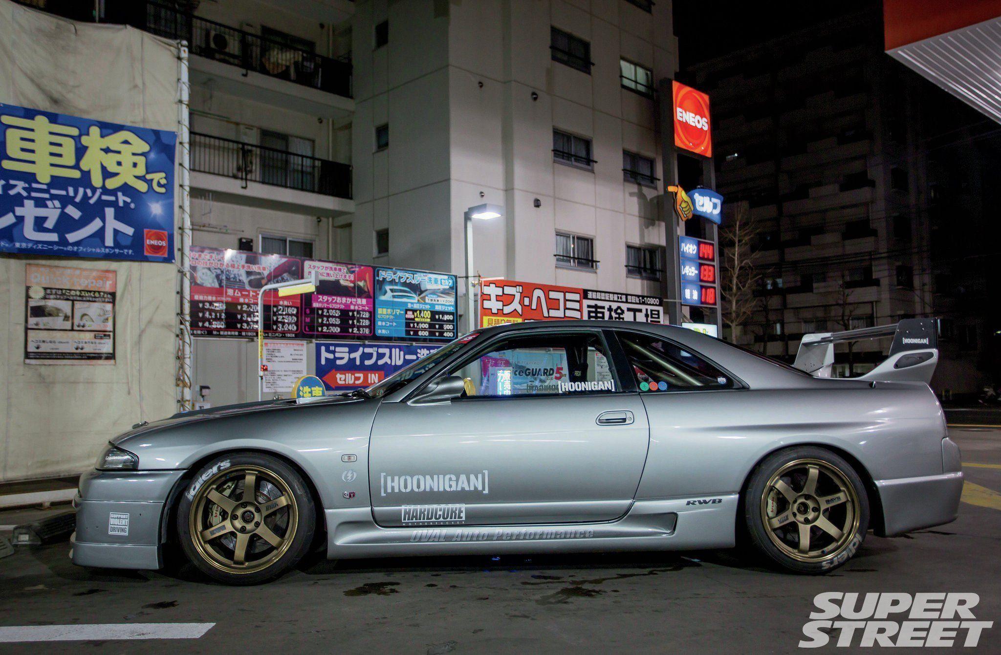 R33 Nissan Skyline coupe cars modified wallpaperx1340