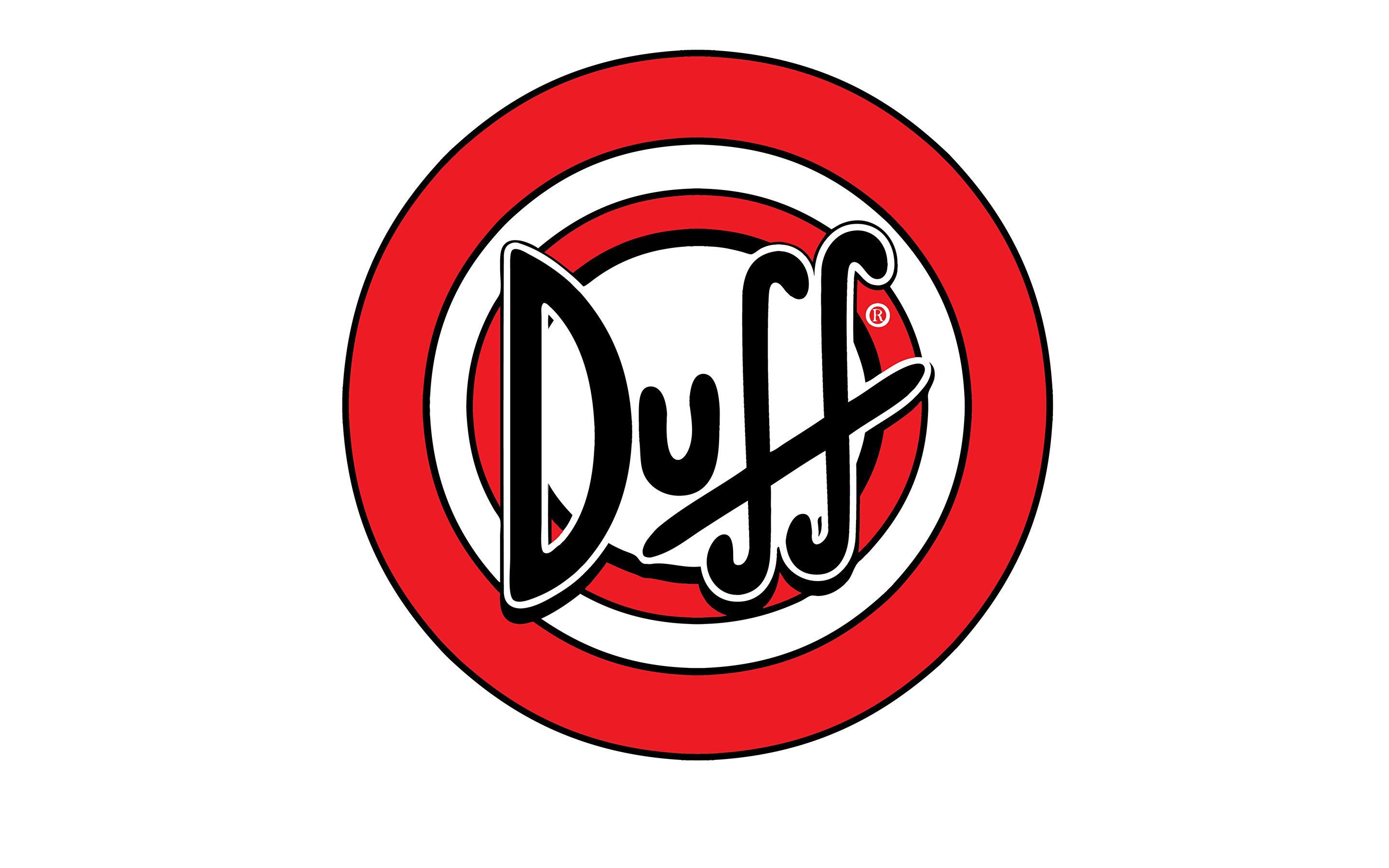 Image Logo Emblem Duff Beer White background 2880x1800