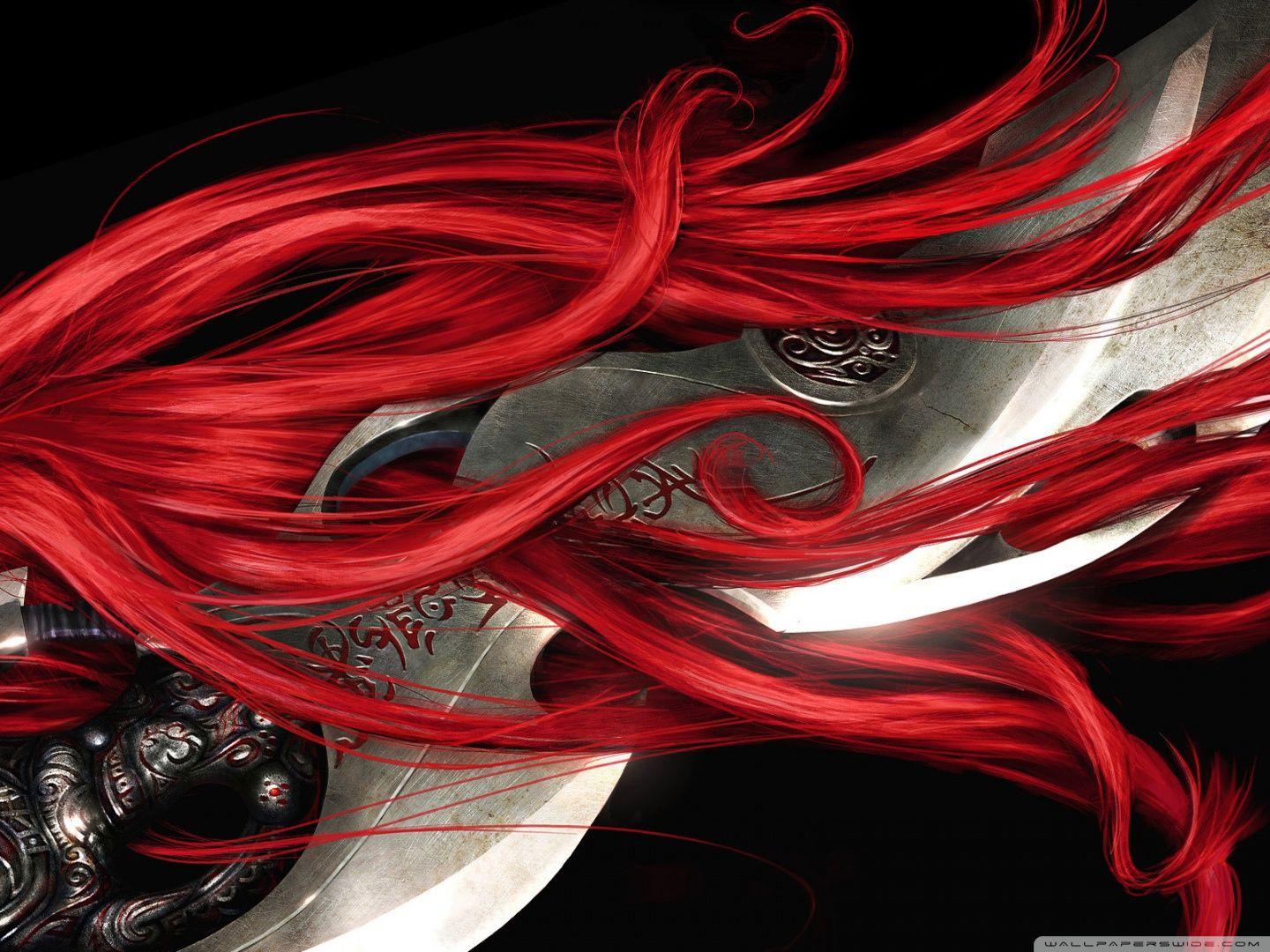 Red Hair Sword ❤ 4K HD Desktop Wallpaper for 4K Ultra HD