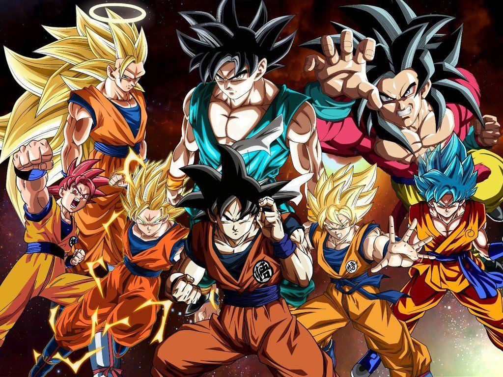 All Goku Transformations Fondo De Pantalla Personajes 