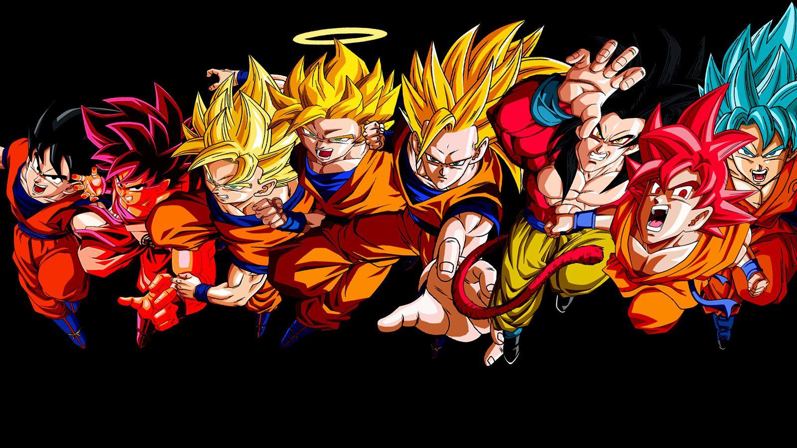 Goku transformation wallpaper