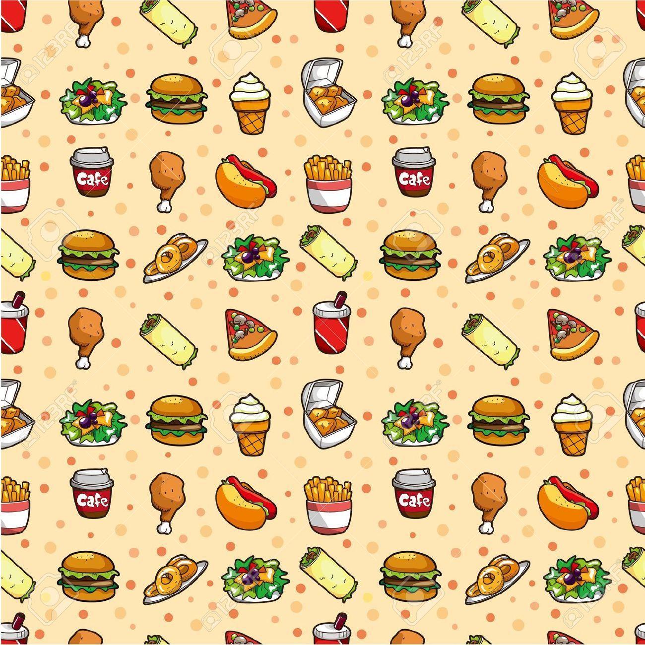 Cartoon Food Wallpapers - Wallpaper Cave