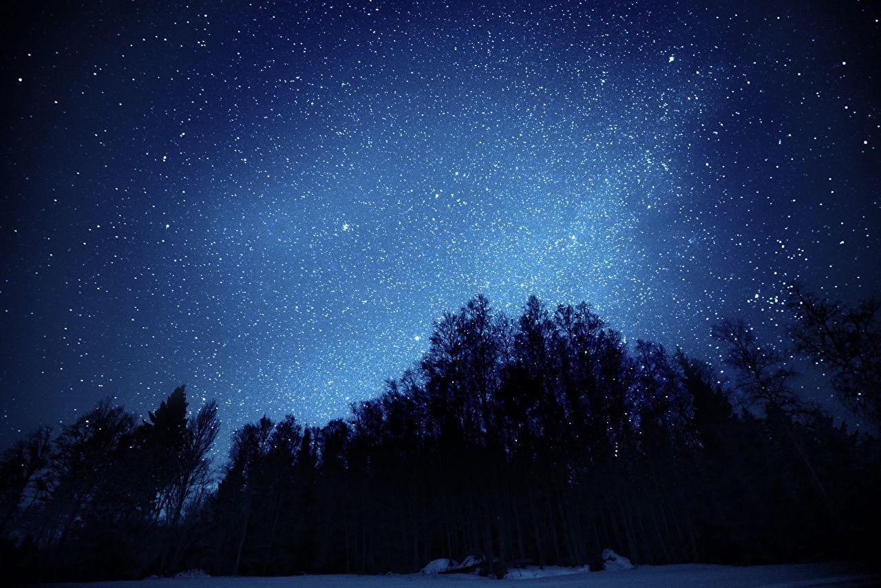 Wallpaper Stars Space Nature Sky night time