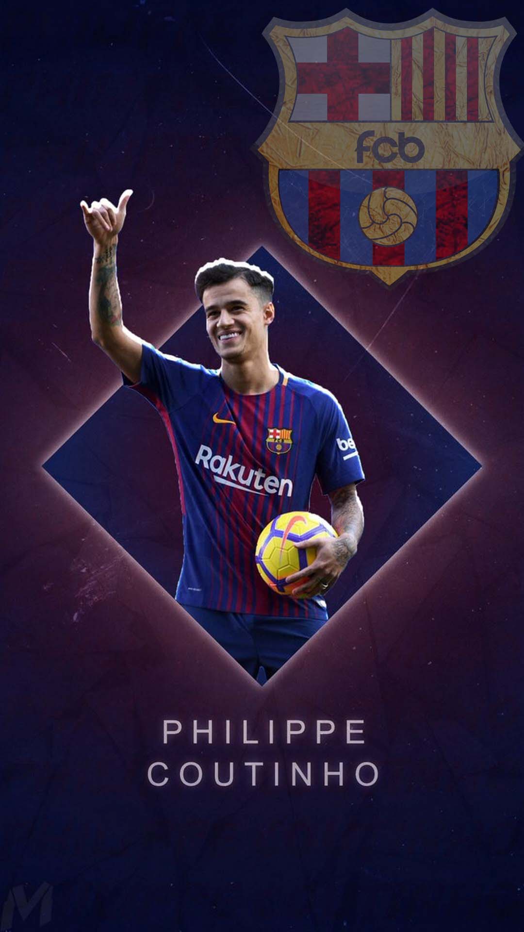 Coutinho barcelona wallpaper for android 8 HD Wallpaper