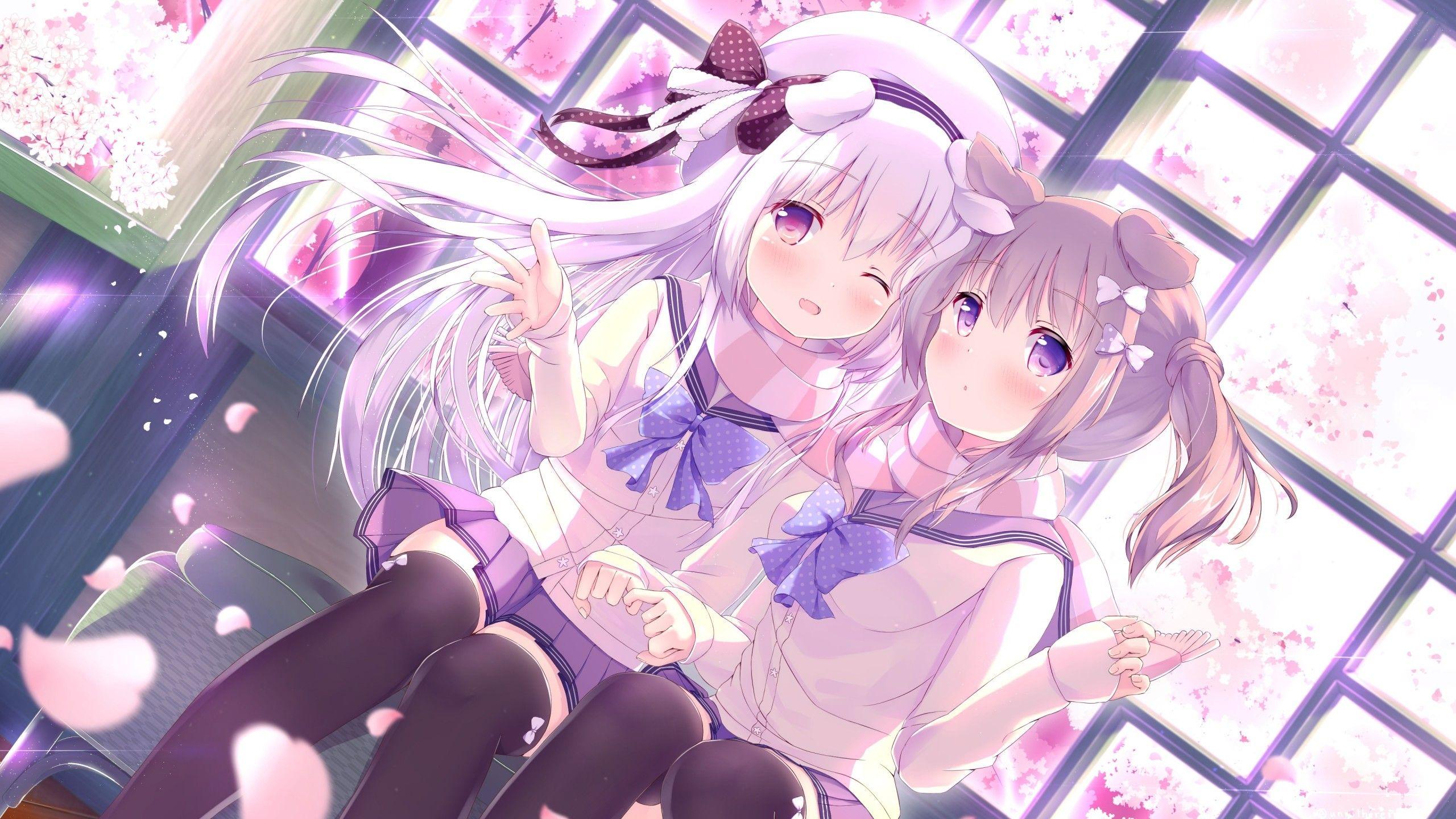 Kawaii Anime Girl Best Friends Anime Wallpaper Hd