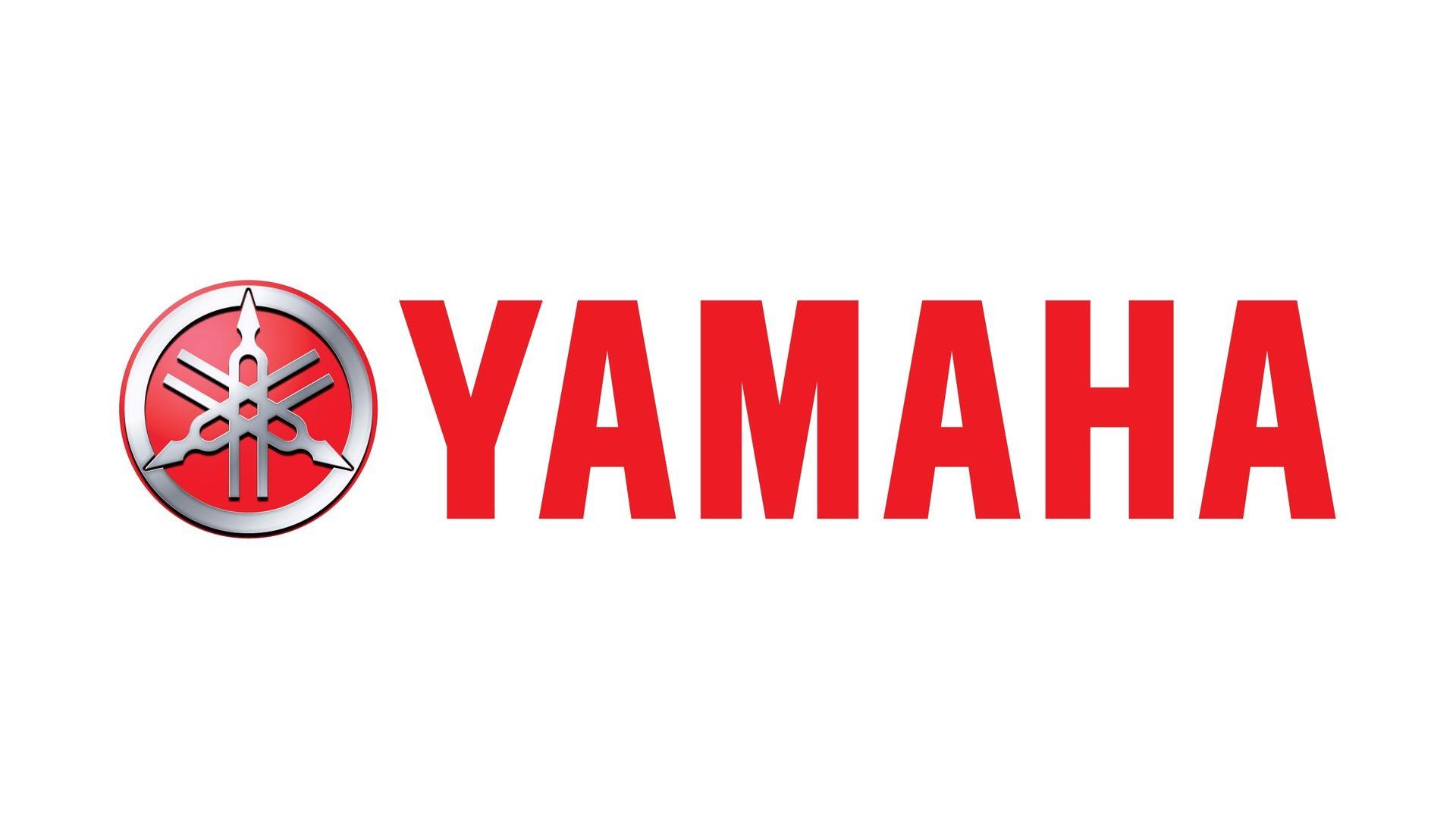 Yamaha Brand Logo with White Background Wallpaper