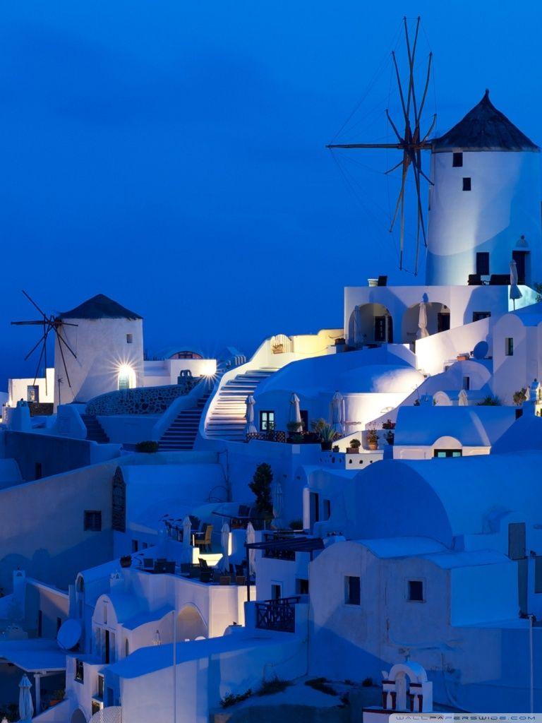 Greece, Santorini ❤ 4K HD Desktop Wallpaper for • Wide & Ultra