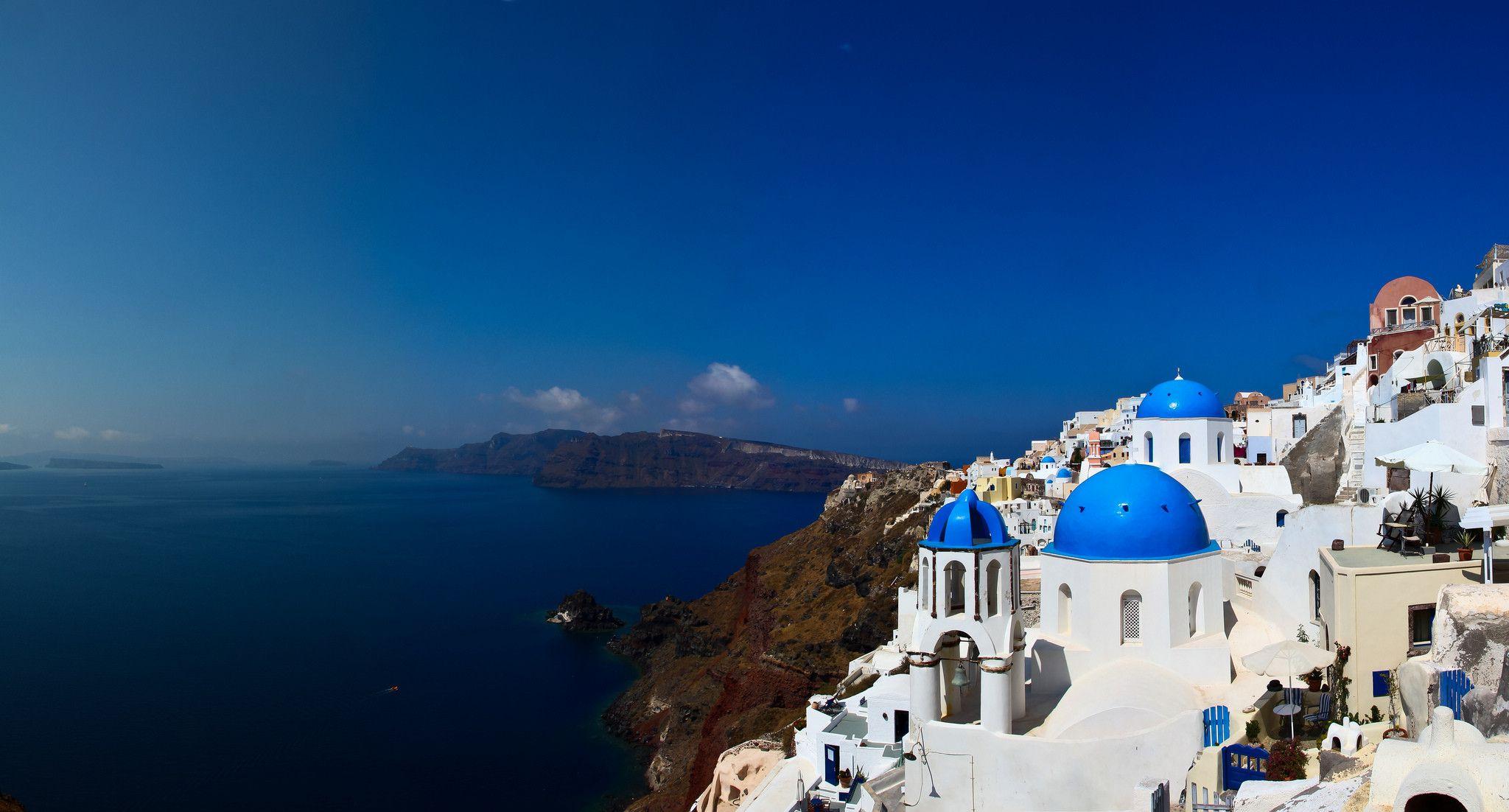 Group of Pin Oia Santorini Wallpaper