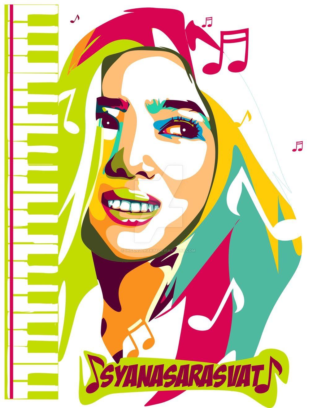 Isyana Sarasvati Pop Art style