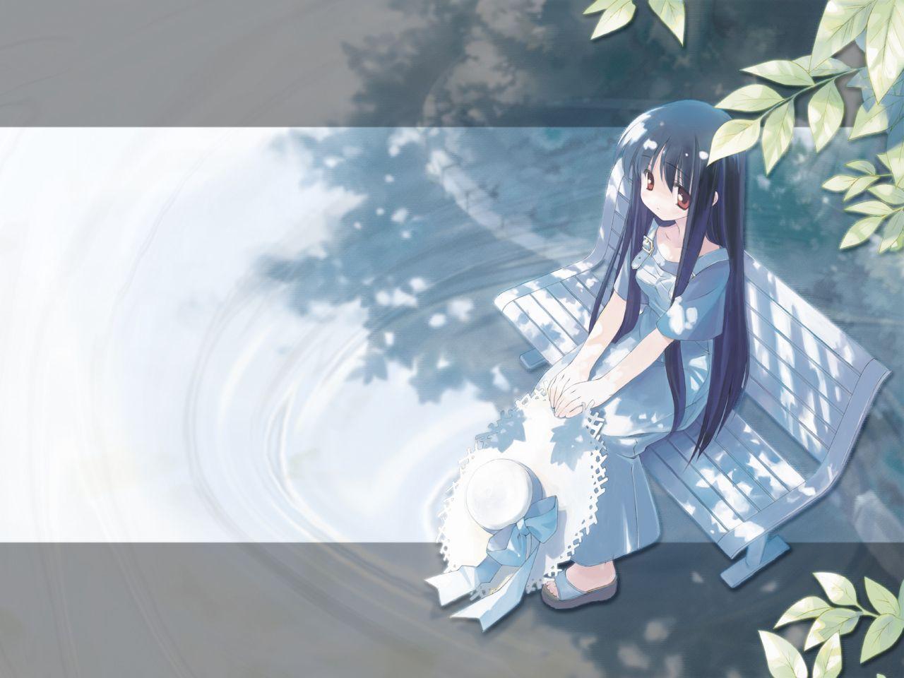 lonely girl «1280x960 «Anime wallpaper «Anime wallpaper