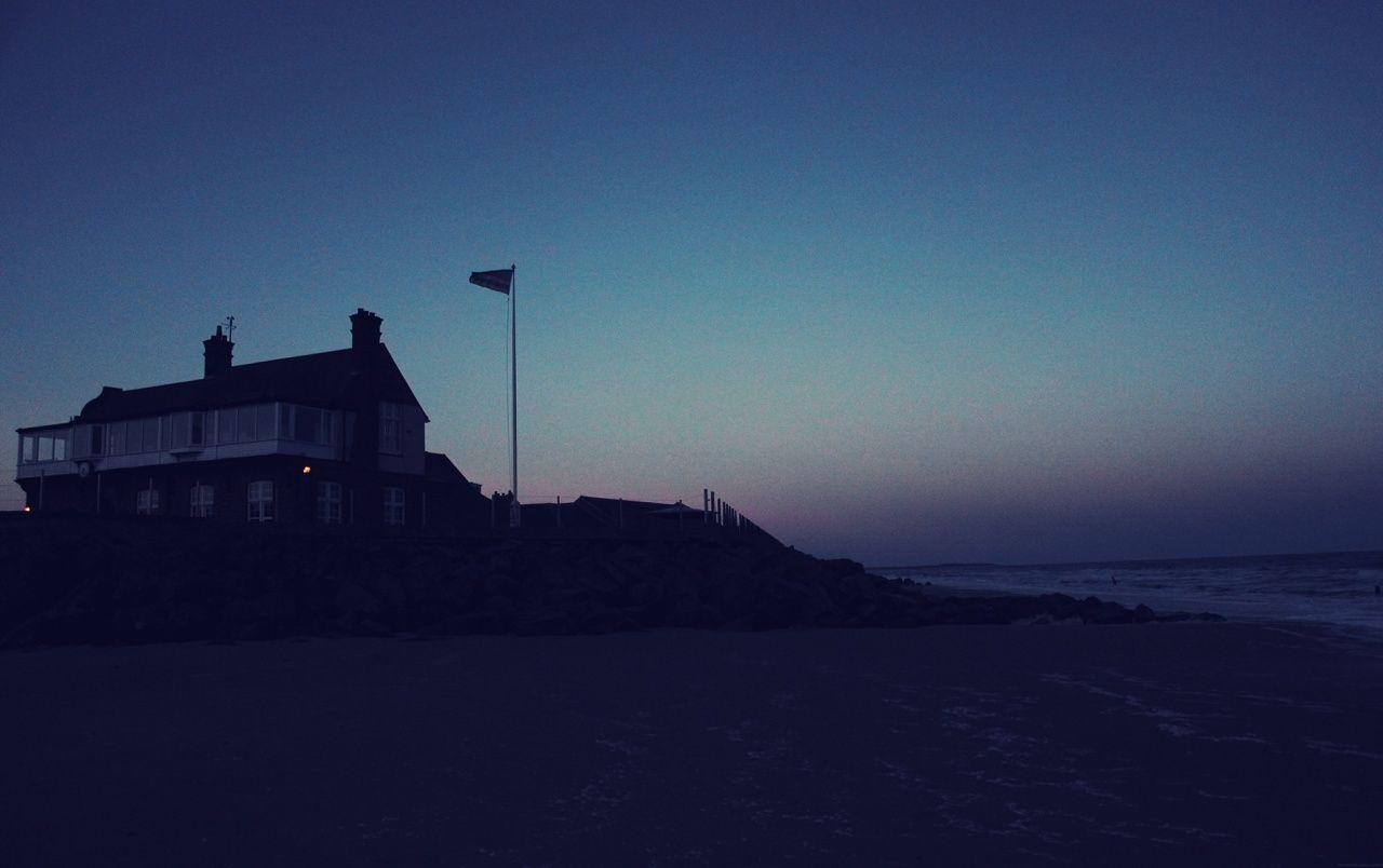Beach House at Night wallpaper. Beach House at Night