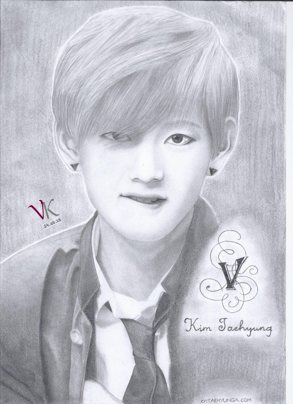 Collection of Taehyung Bts Drawing. High quality, free clipart