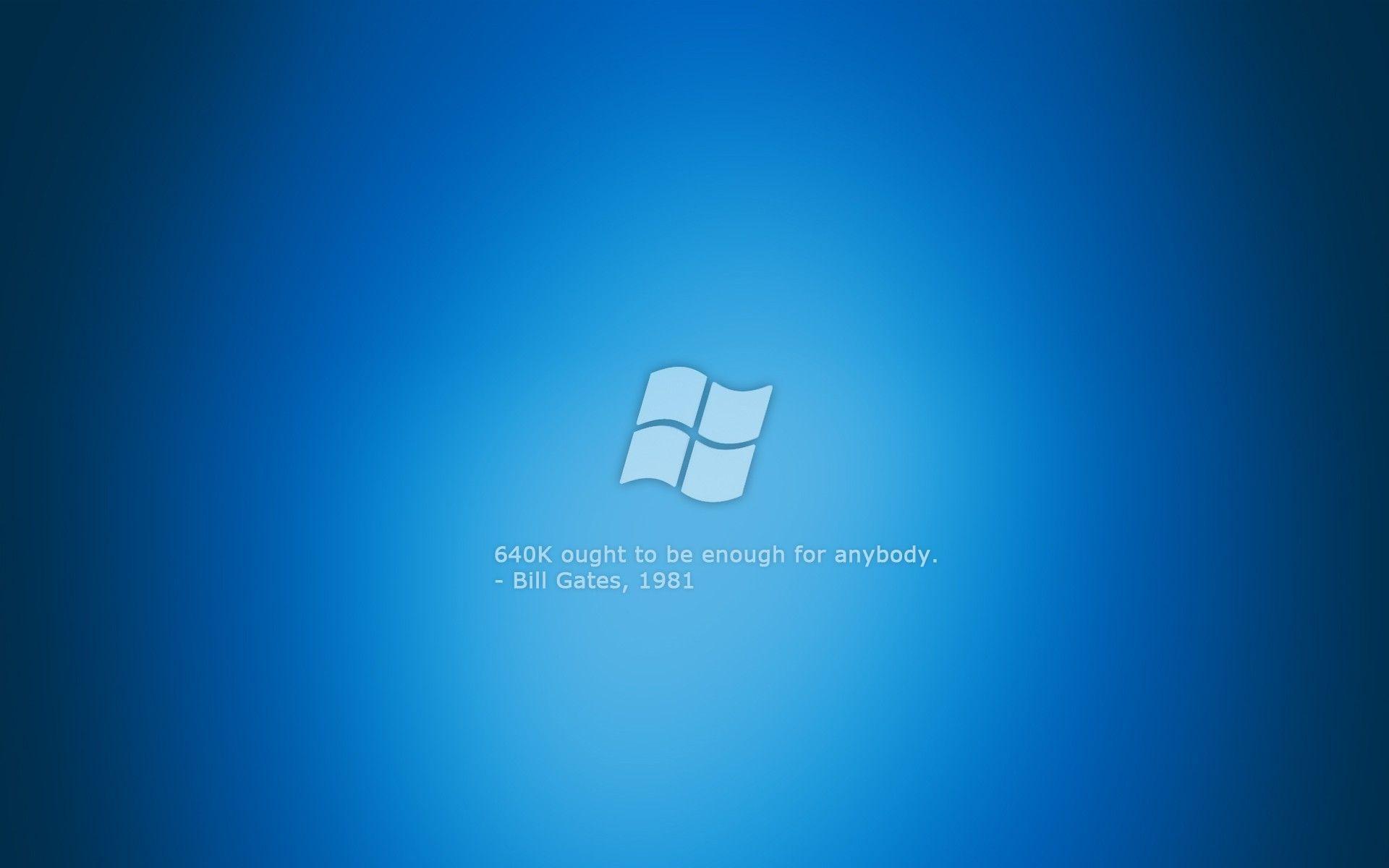 Microsoft windows blue logos quotes wallpapers