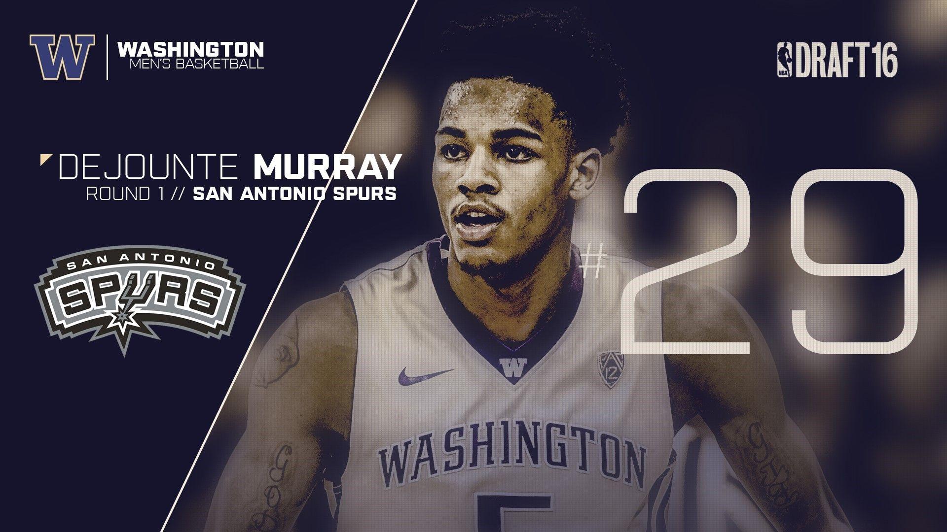 Murray Picked 29th by San Antonio Spurs in 2016 NBA Draft
