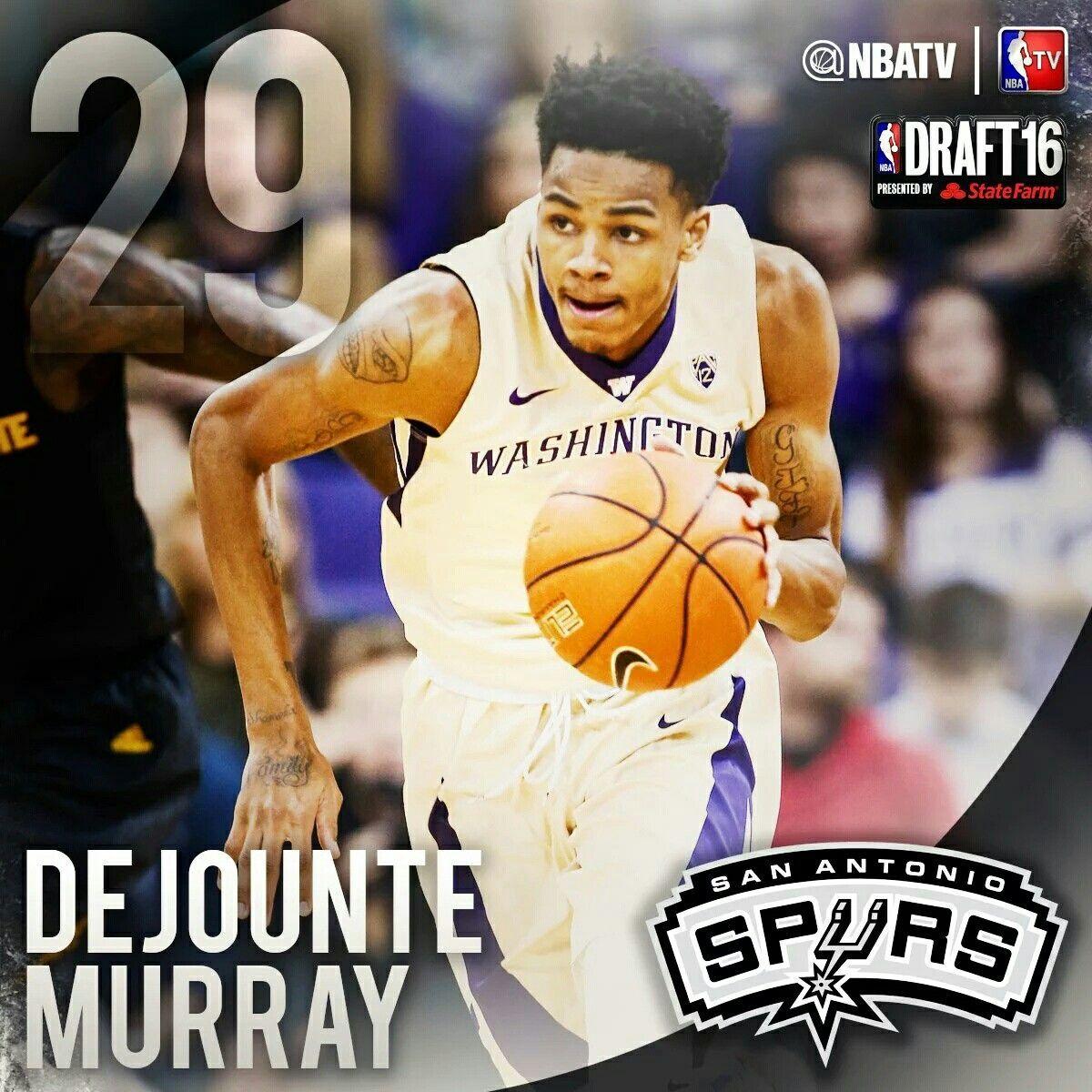 San Antonio Spurs selected Dejounte Murray with the 29th pick. NBA