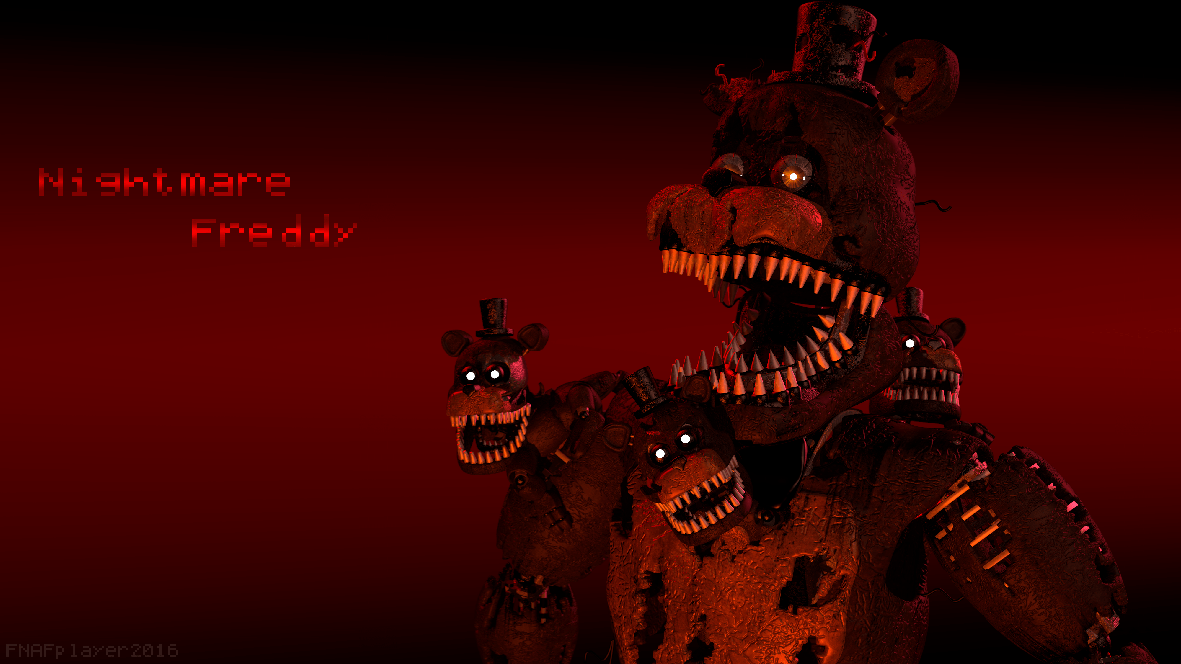 Nightmare Freddy Face - Fnaf 4 Nightmare Freddy Png - Free