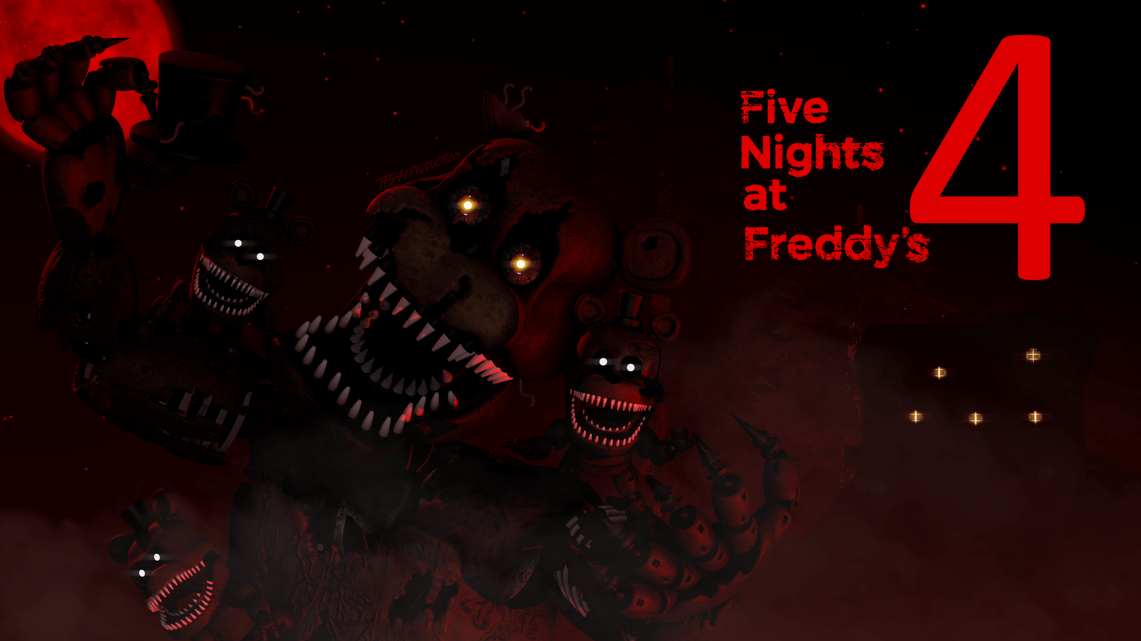 Made a Nightmare Freddy Wallpaper