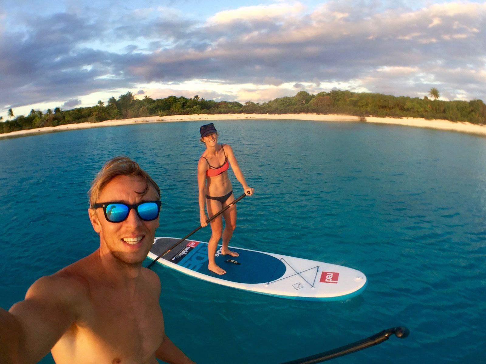 Adventures by SUP & Sail paddle boards in the Pacific Ocean