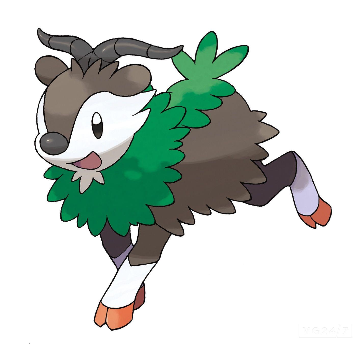 Skiddo the evolution of Go goat from Pokemon X and Y. Pokemon