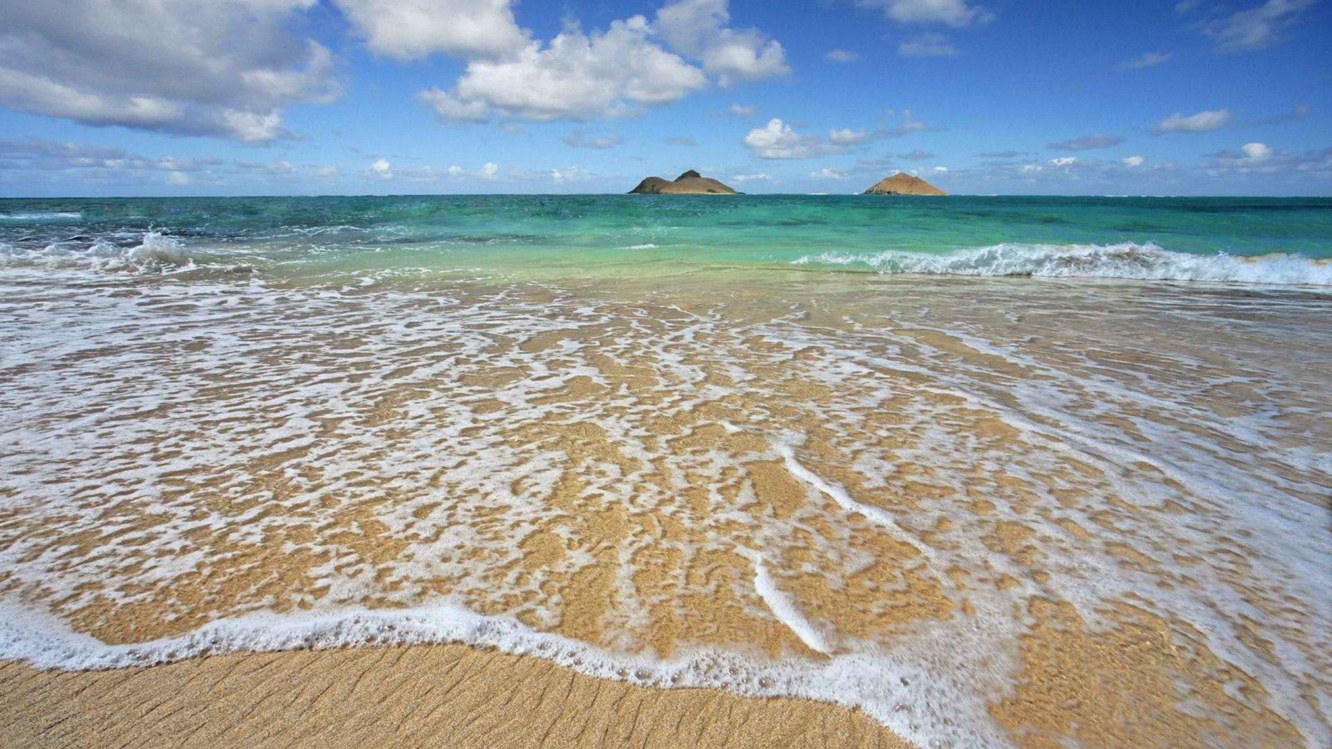 Hawaii Beach Waves Honeymoon Wallpaper, Wallpaper13.com