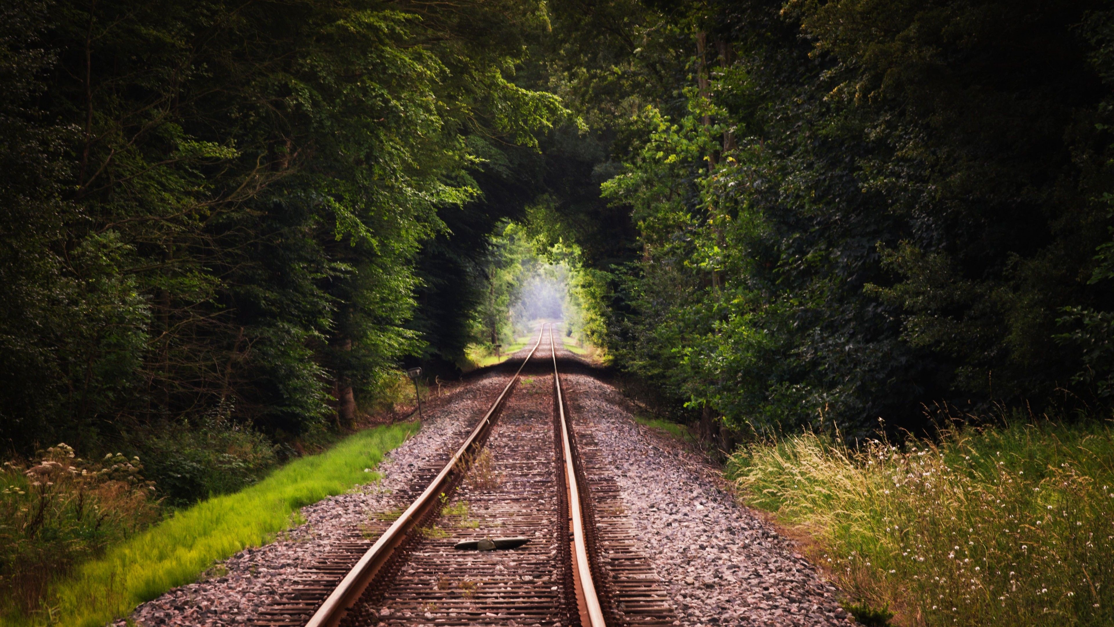 Train Track, HD Nature, 4k Wallpaper, Image, Background, Photo