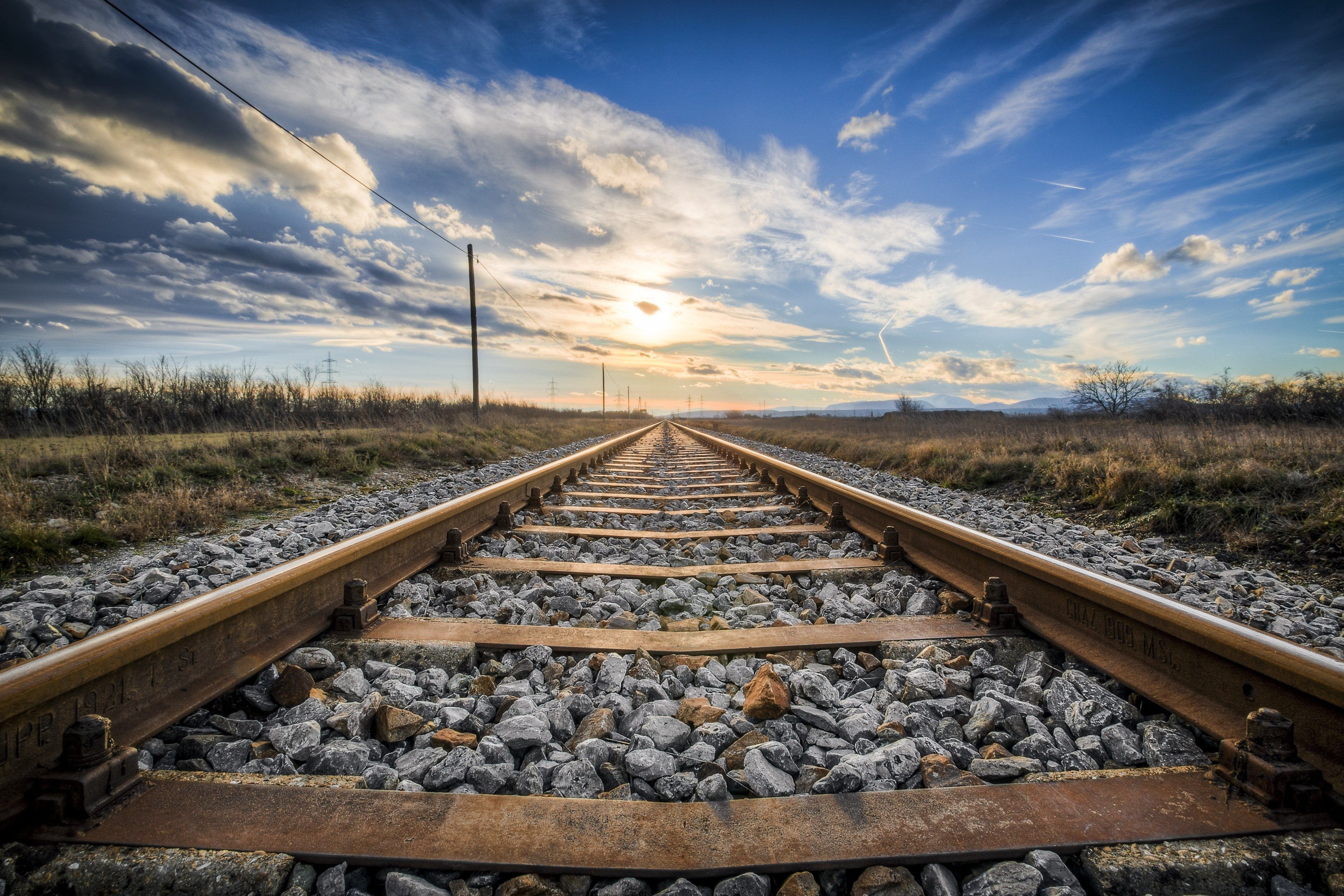 gleise #old railroad tracks #seemed #train #metal wallpaper