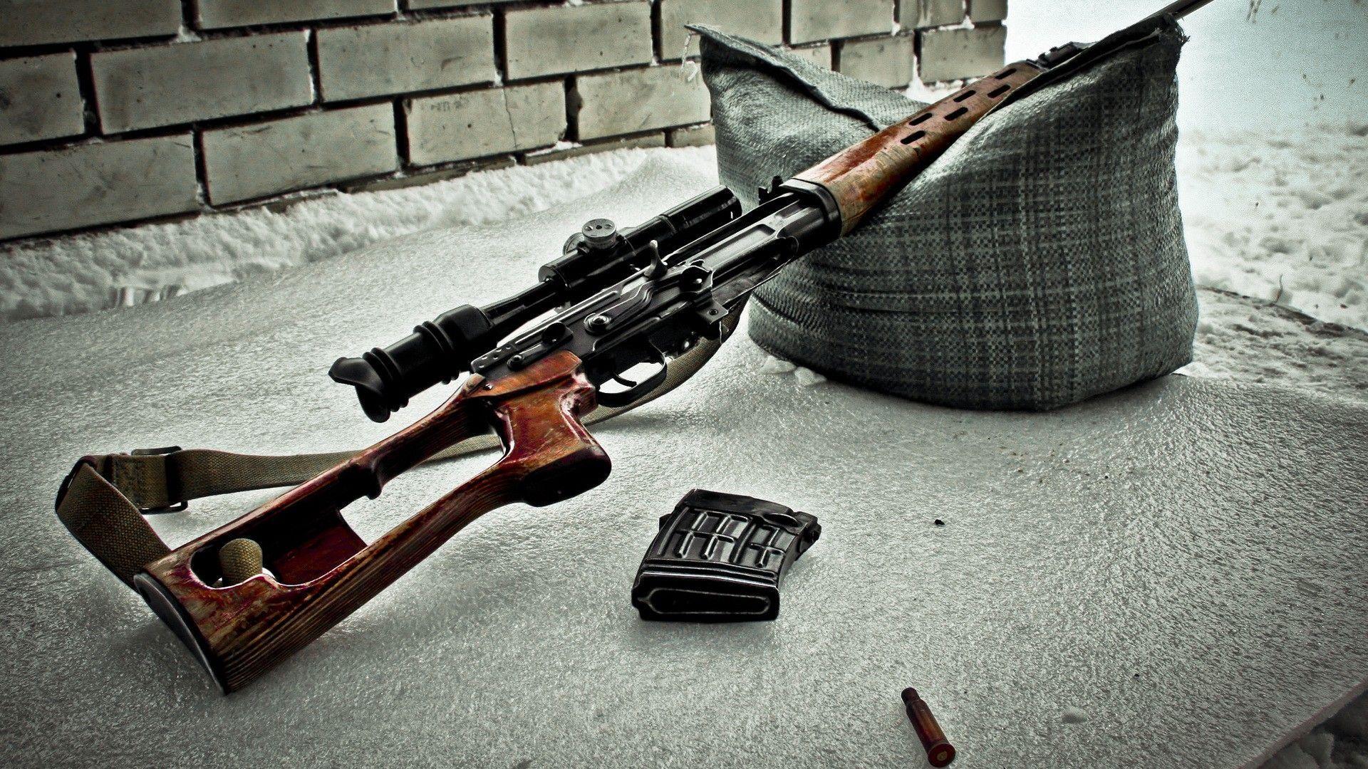 Dragunov sniper rifle (SVD) wallpaper. Weapon wallpaper