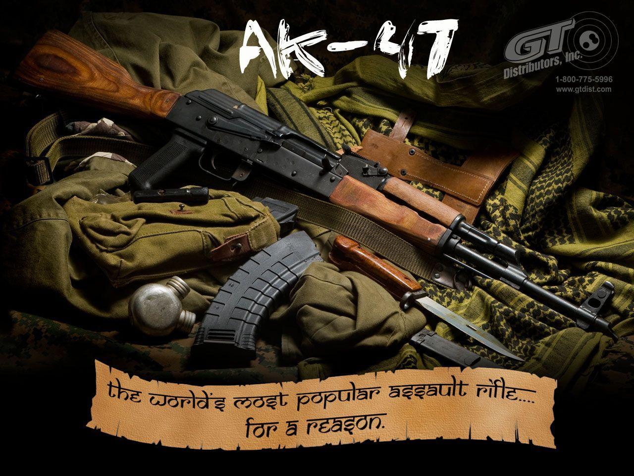 Free Download New AK 47 Gun Image