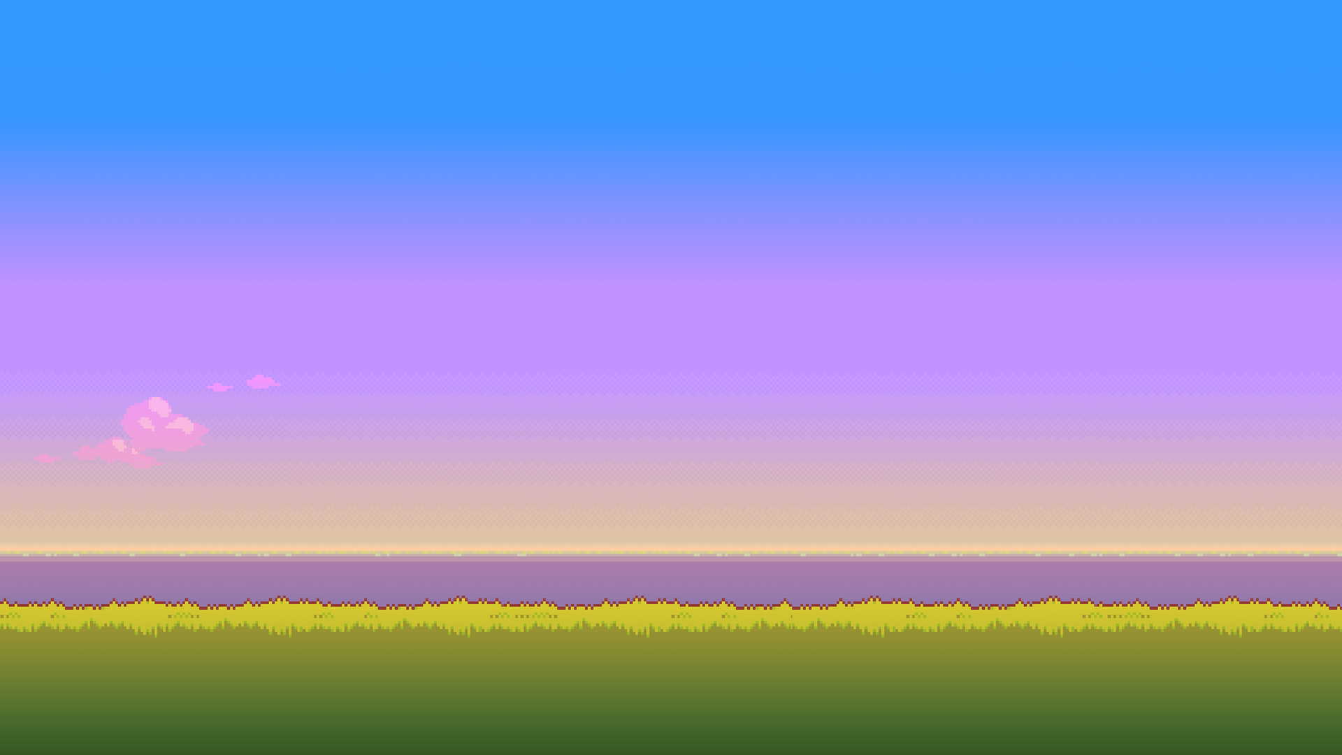 UPDATE: New version of the '8Bit Day' Wallpapers Set. Pixel wallpapers changes based on time of day! [Download different resolutions and installation instructions in comments.]