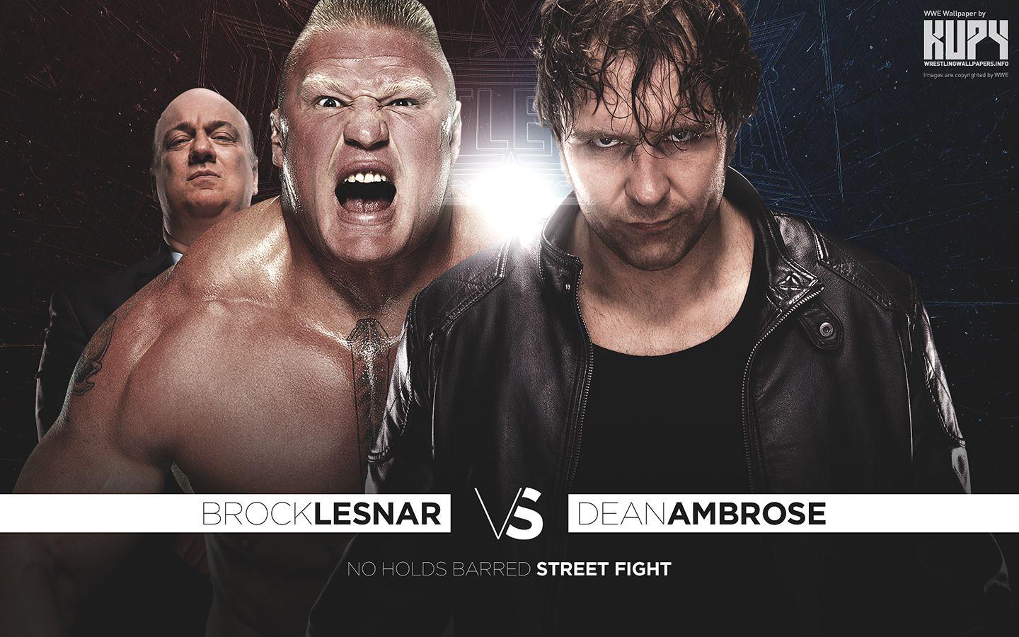 WWE image Wrestlemania 32 Lesnar vs Dean Ambrose HD