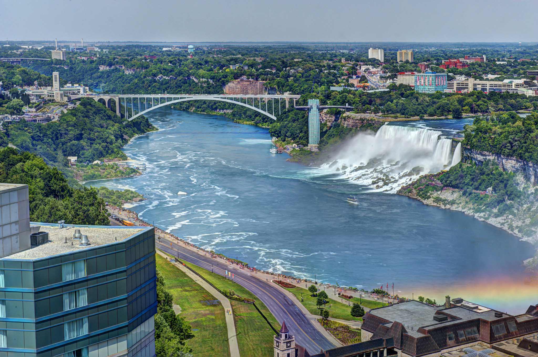 Niagara Falls Rainbow Bridge Waterfall Computers Desktop Wallpaper