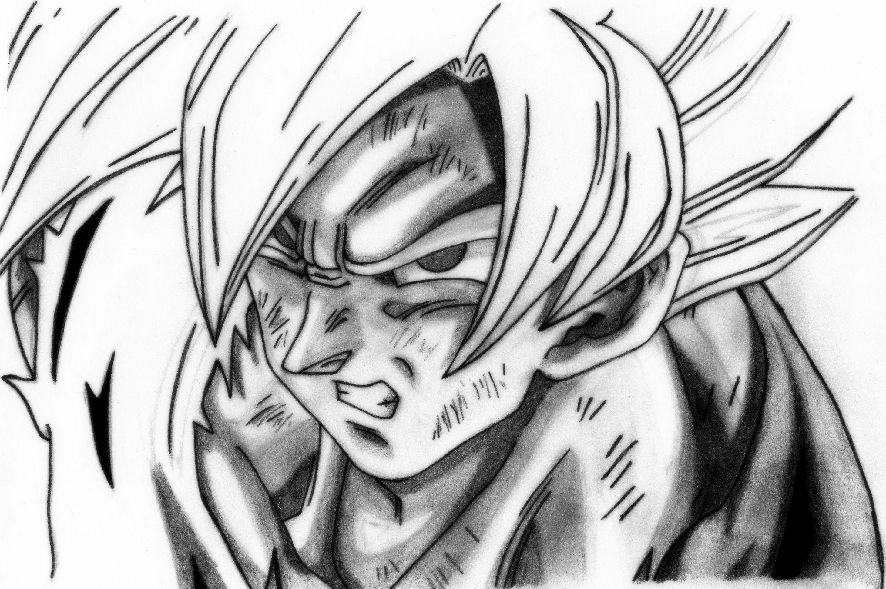 Dragon Ball Super Goku Saiyan Sketch HD Wallpaper And Image