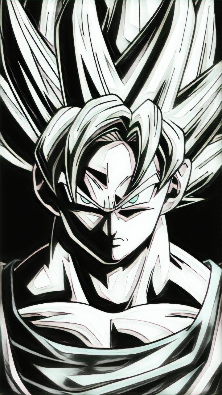 Goku Wallpaper Black White