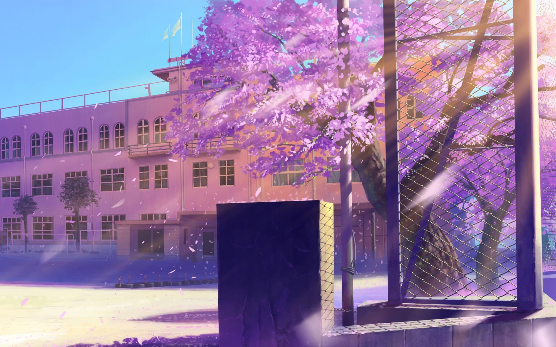 Anime school architecture HD wallpaper. HD Latest Wallpaper