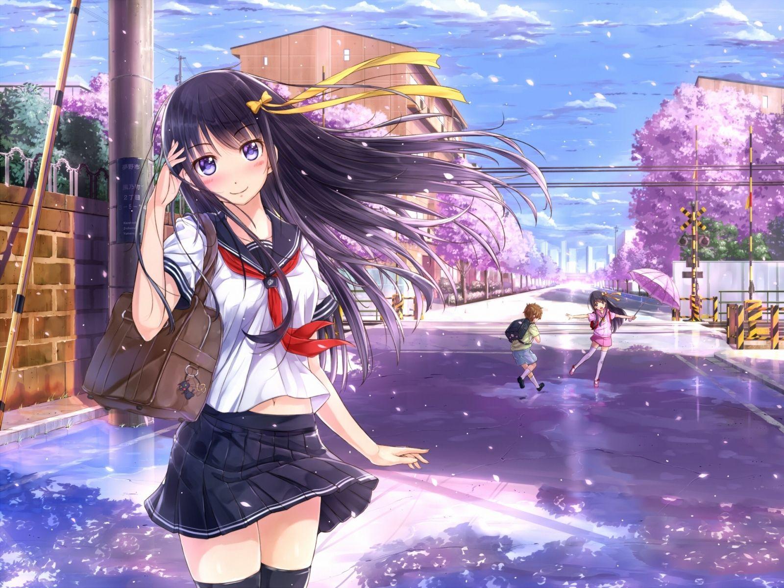 Best Of Anime School Girl HD Wallpaper Gallery Wallpaper HD