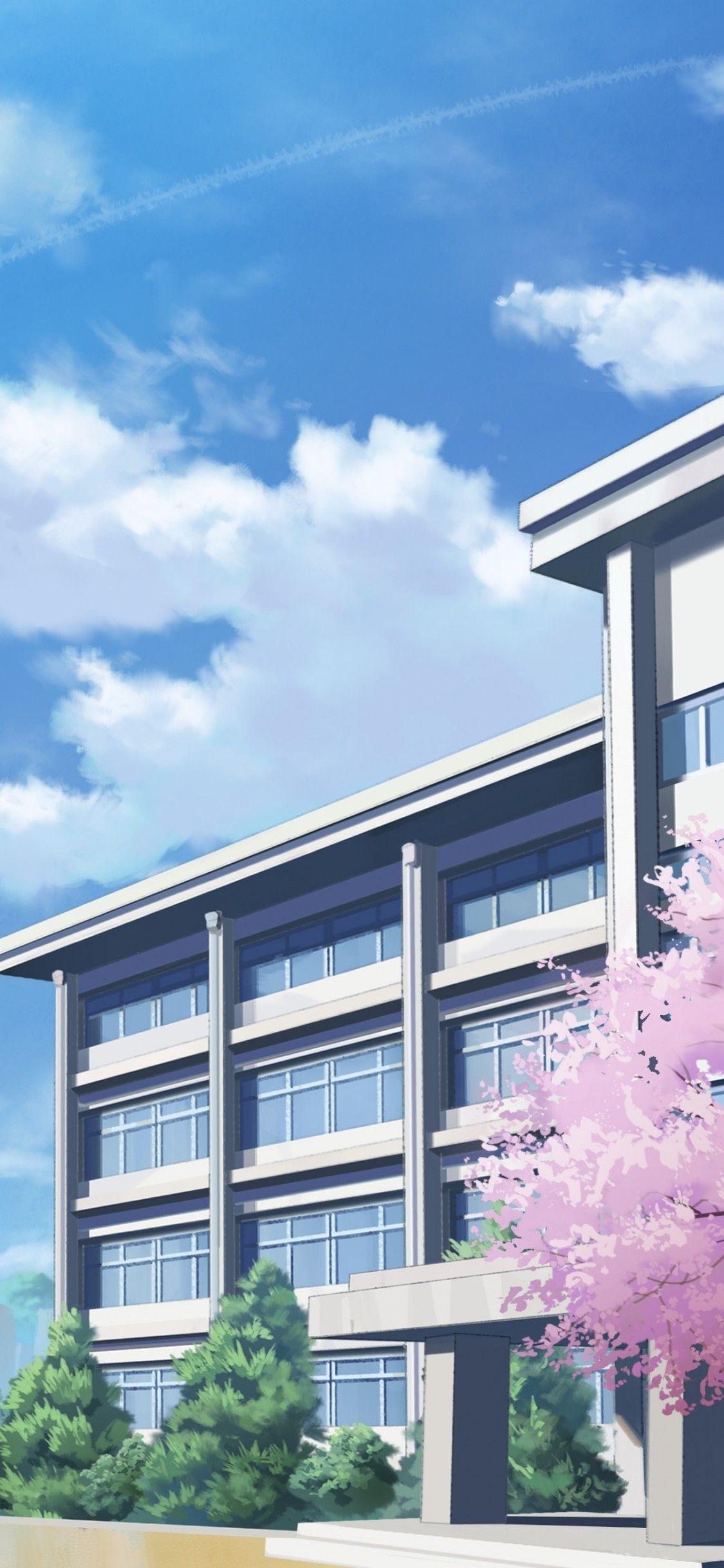 Anime High School Background