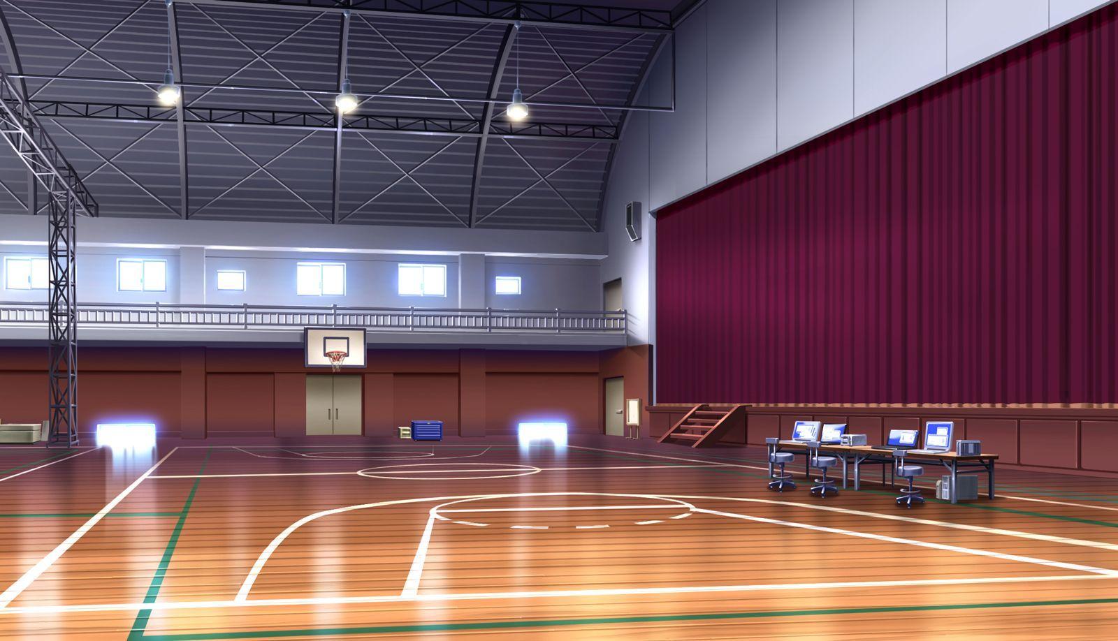 School Anime Scenery Background Wallpaper. Resources: Wallpaper