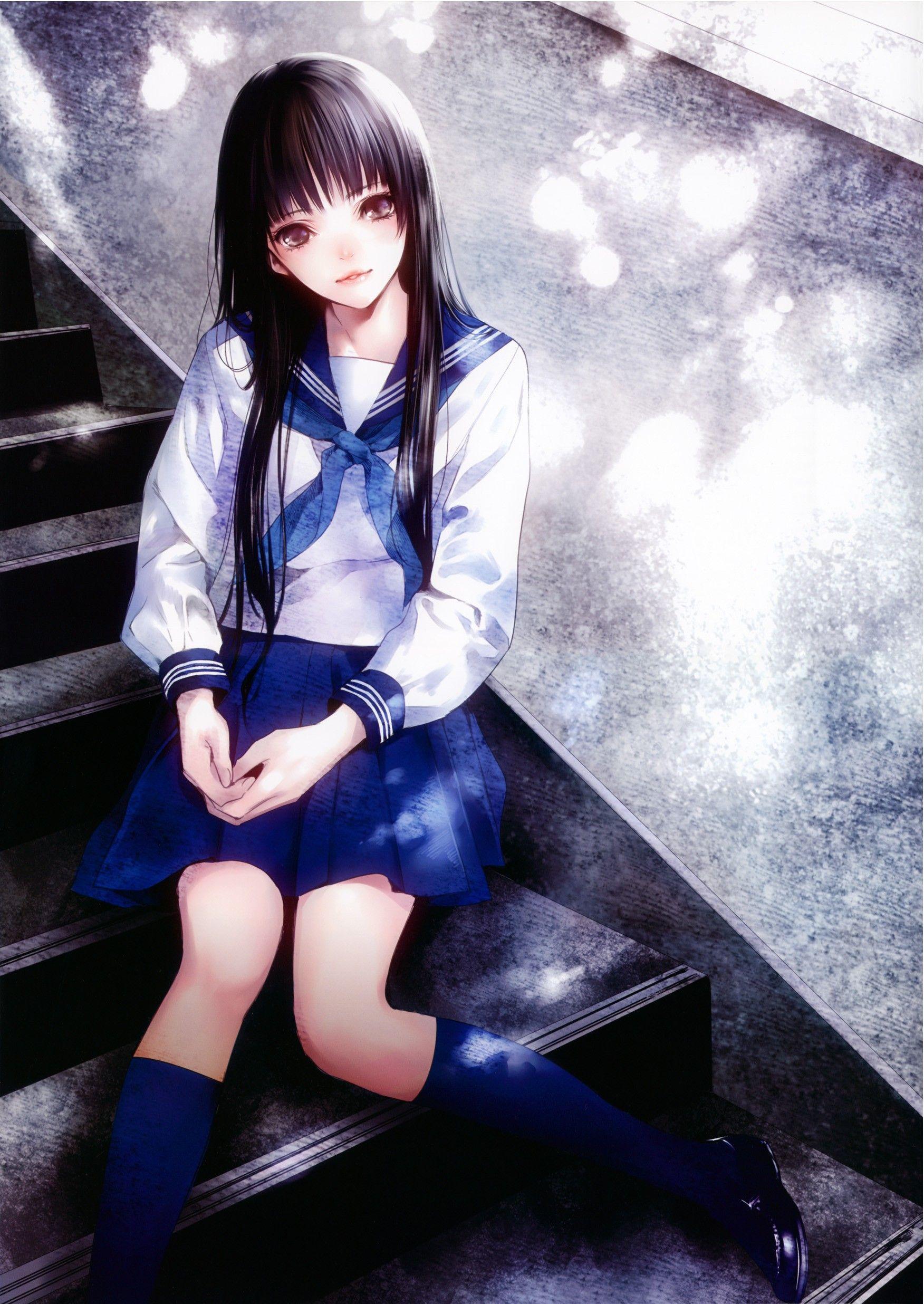 Anime School Girl Anime HD k Wallpaper. Wallpaper For Desktop