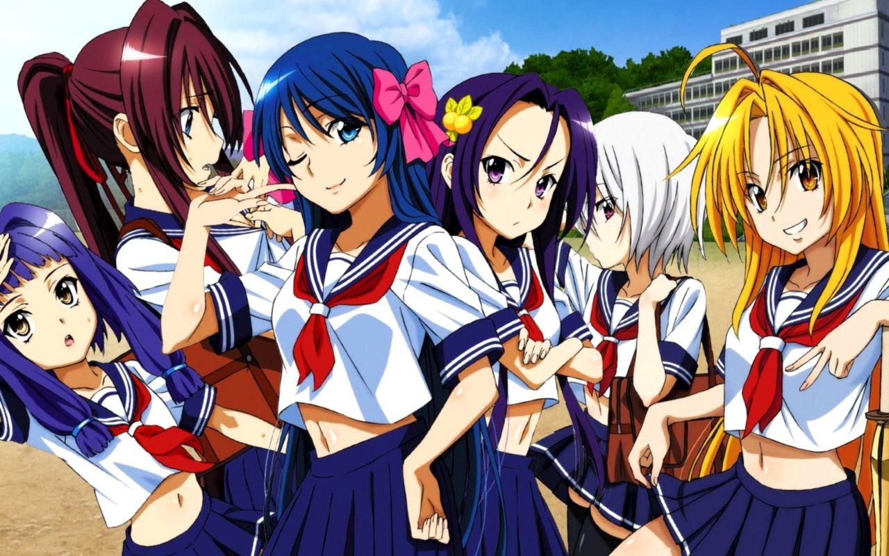Anime School Girls Wallpaperx800