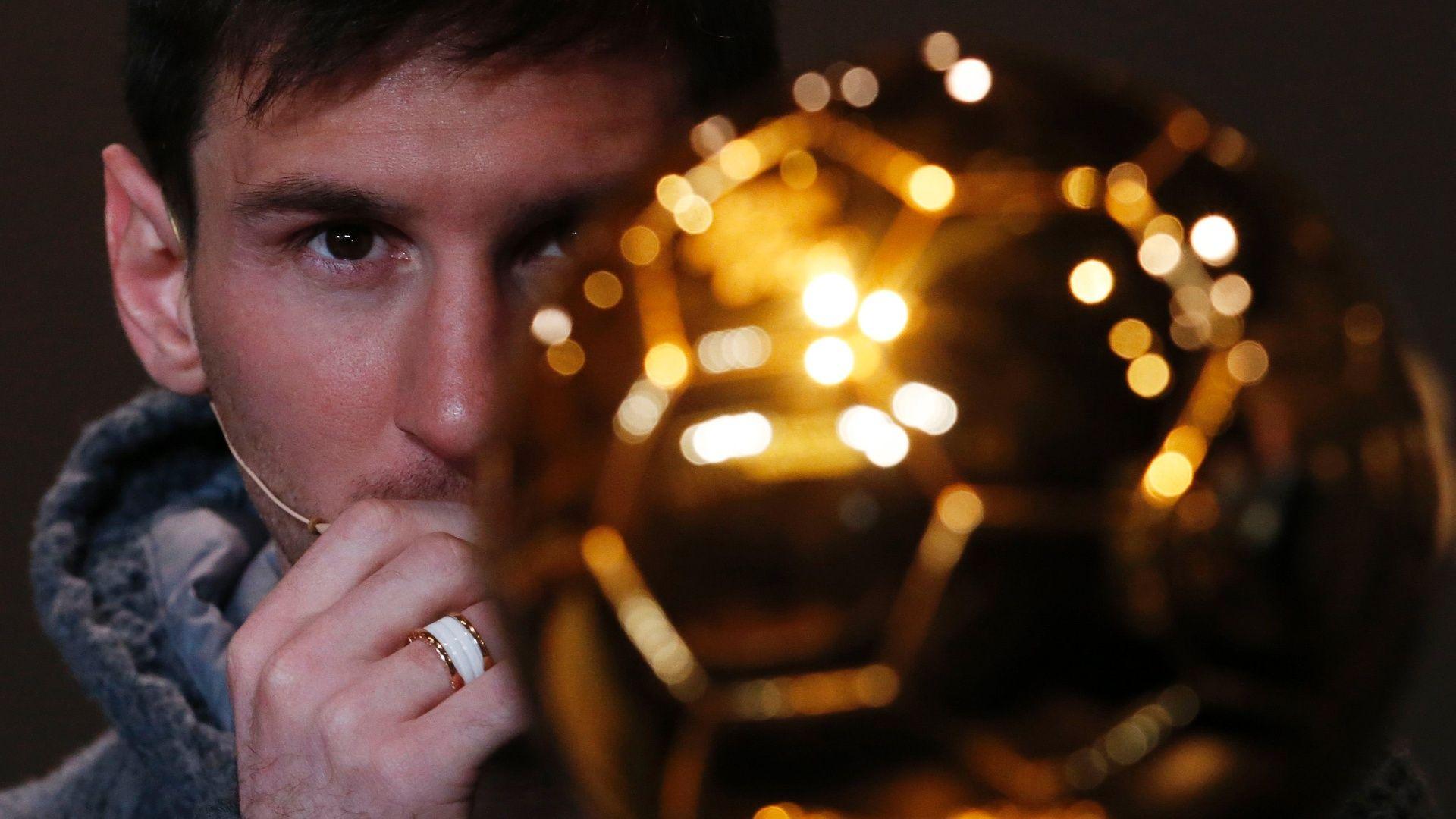 Lionel Messi Ballon Dor Wallpaper HD 2014