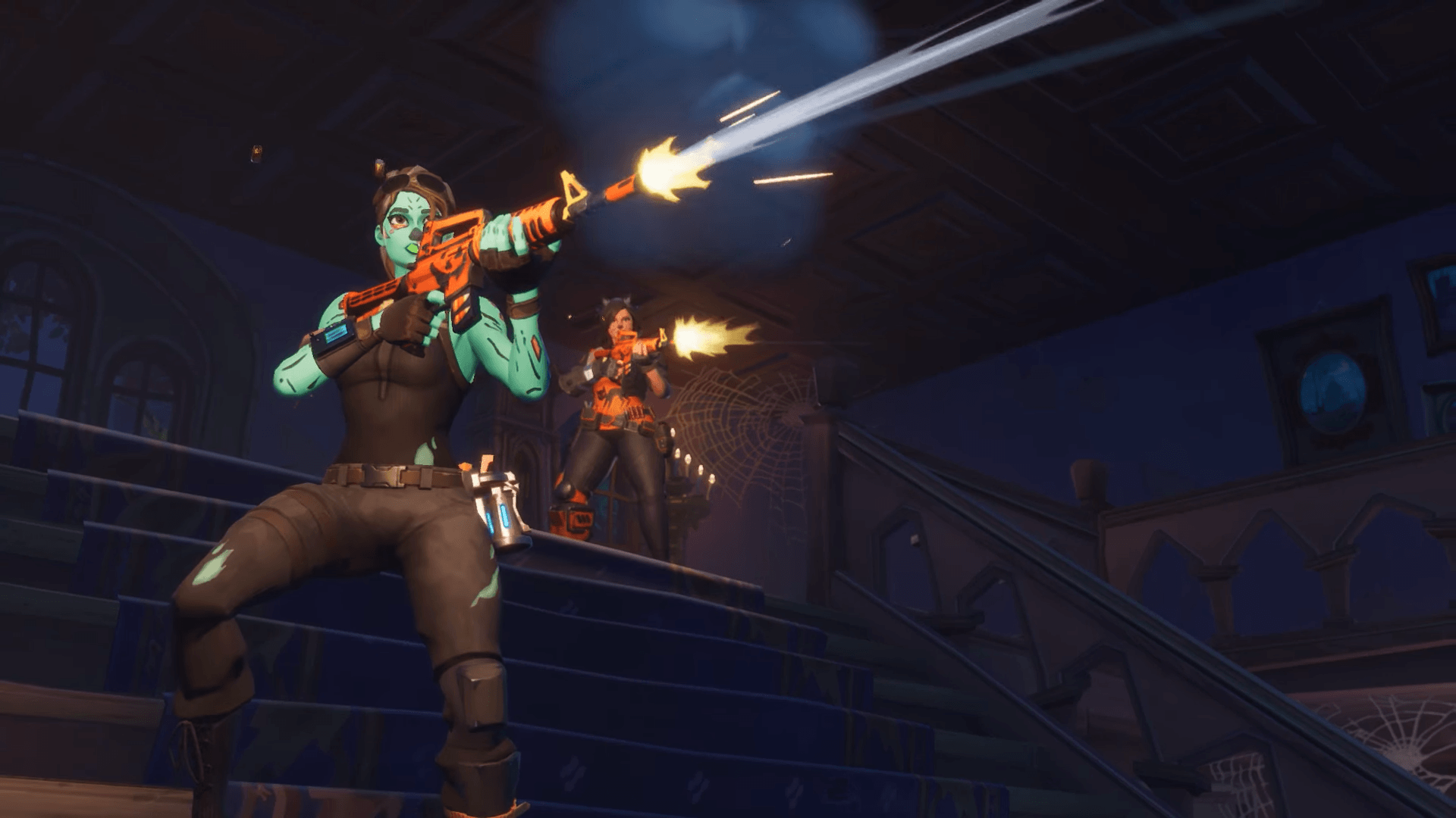 You can use Fortnite Battle Royale's Halloween rocket launcher to