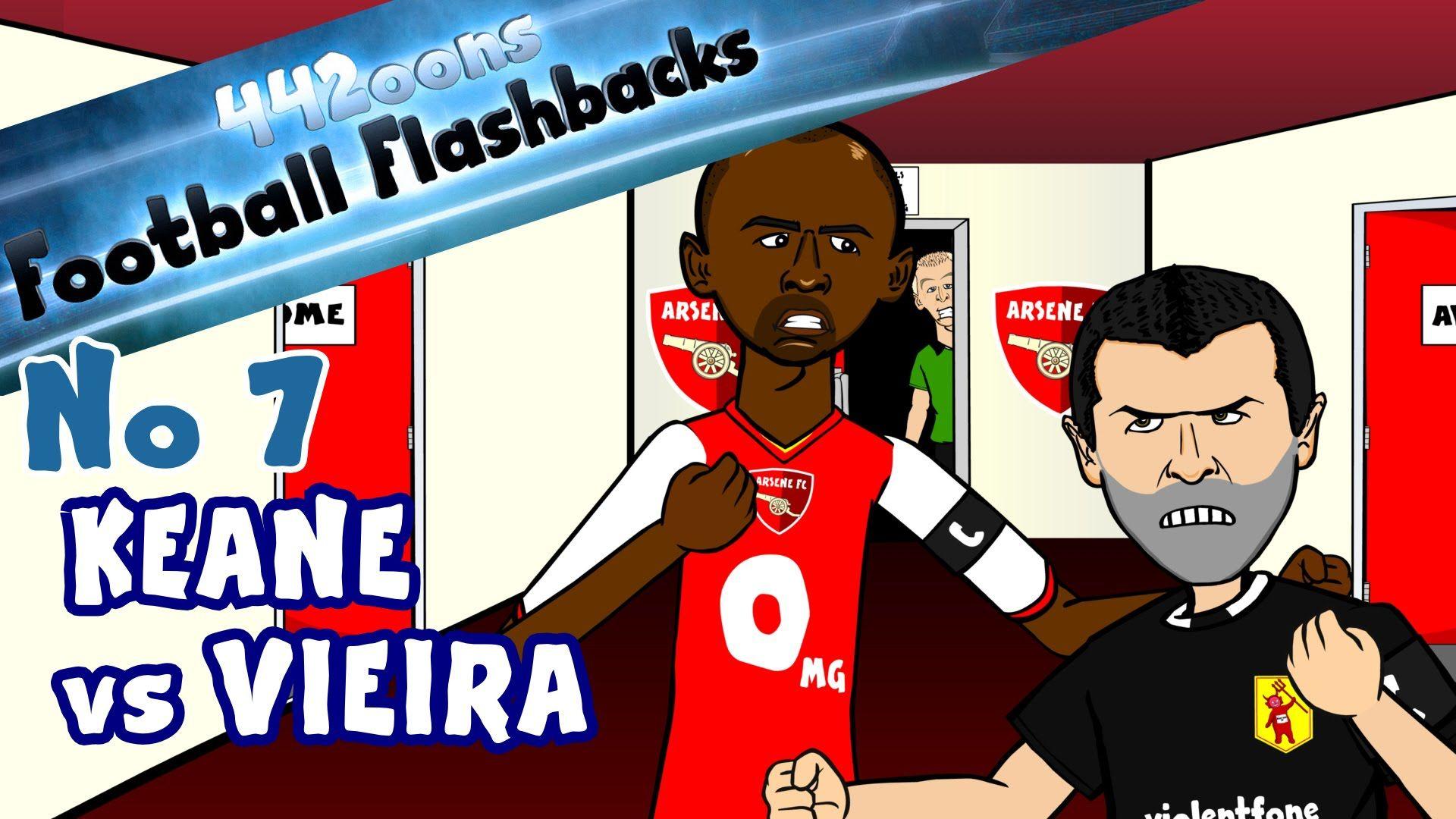 ROY KEANE vs PATRICK VIEIRA HIGHBURY TUNNEL! Football Flashback No7