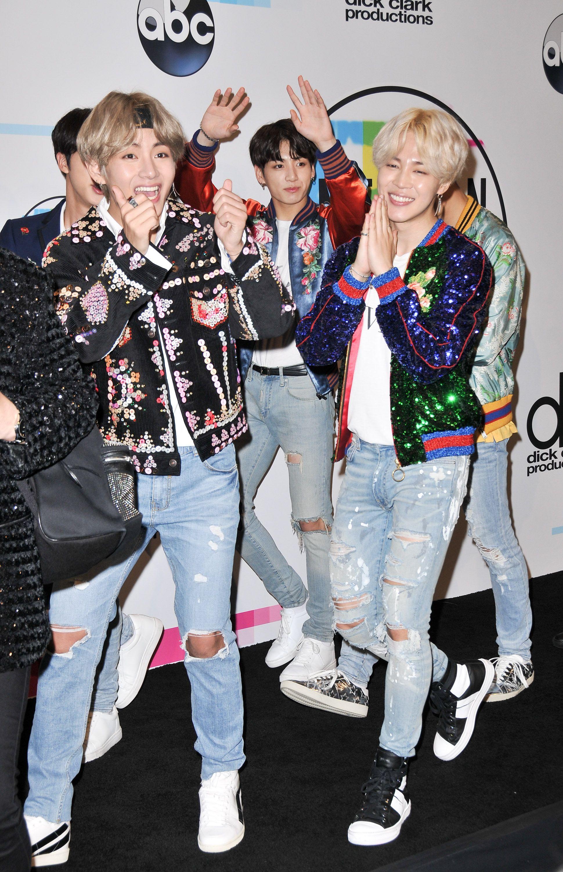 〜BTS at the 2017 American Music Awards Press Room at Microsoft