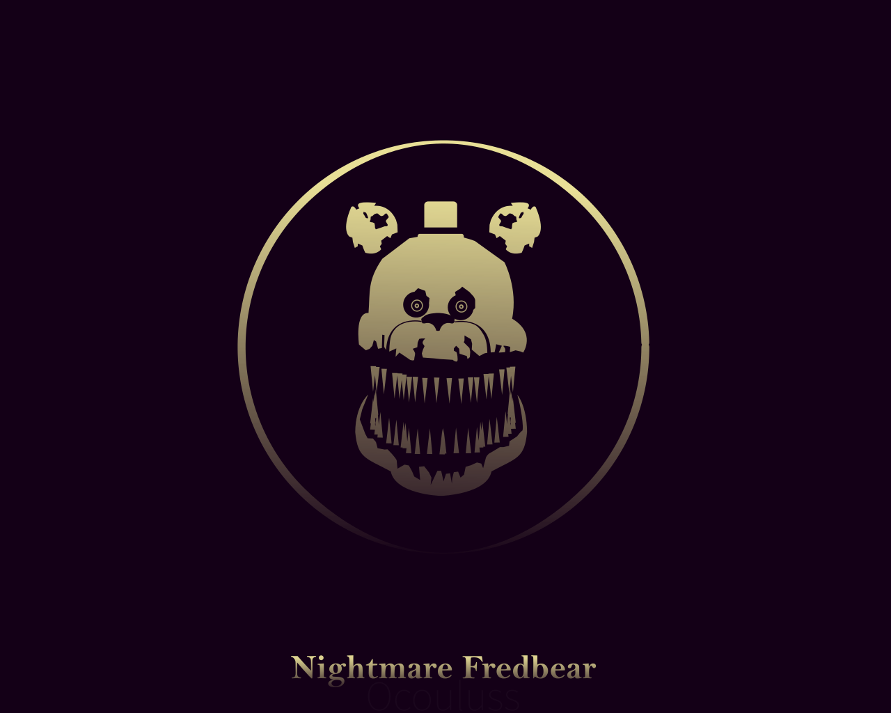 Tema de Nightmare Fredbear papel de parede HD