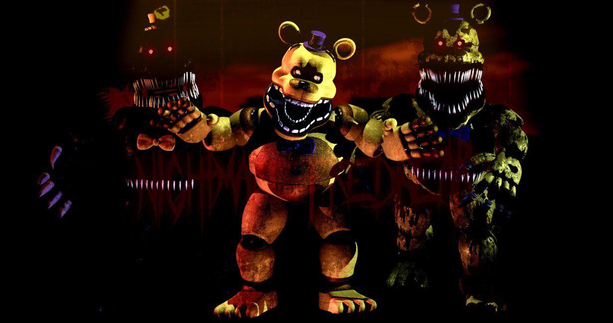 Nightmare Freddy jumpscare! 4K [Render/C4D]